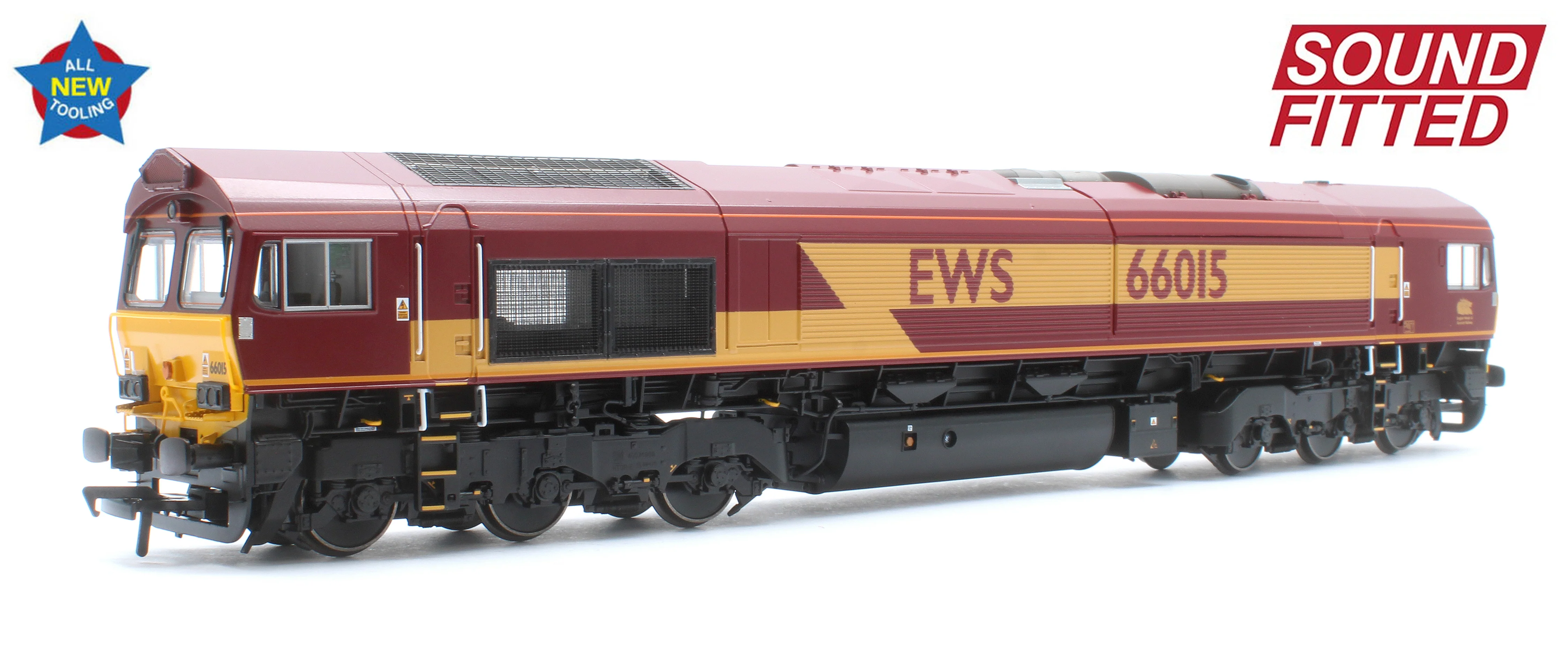 50-000SF Class 66/0 66015 EWS Diesel Locomotive - DCC Sound