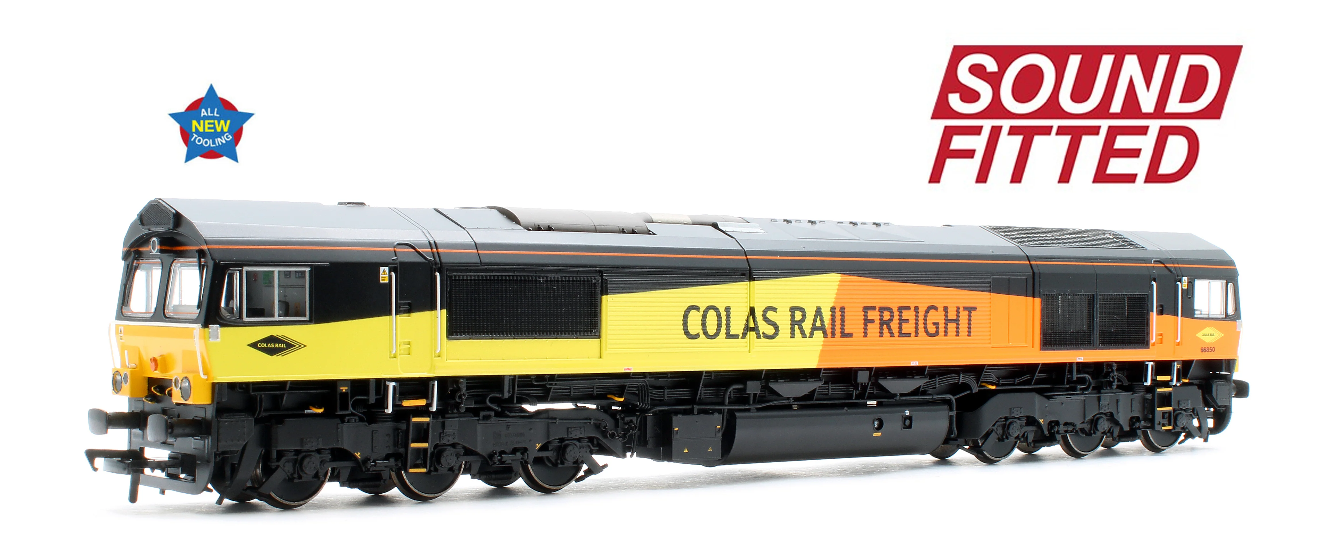 50-004ASF Class 66/8 66850 'David Maidment OBE' Colas Rail Freight Diesel Locomotive - DCC Sound