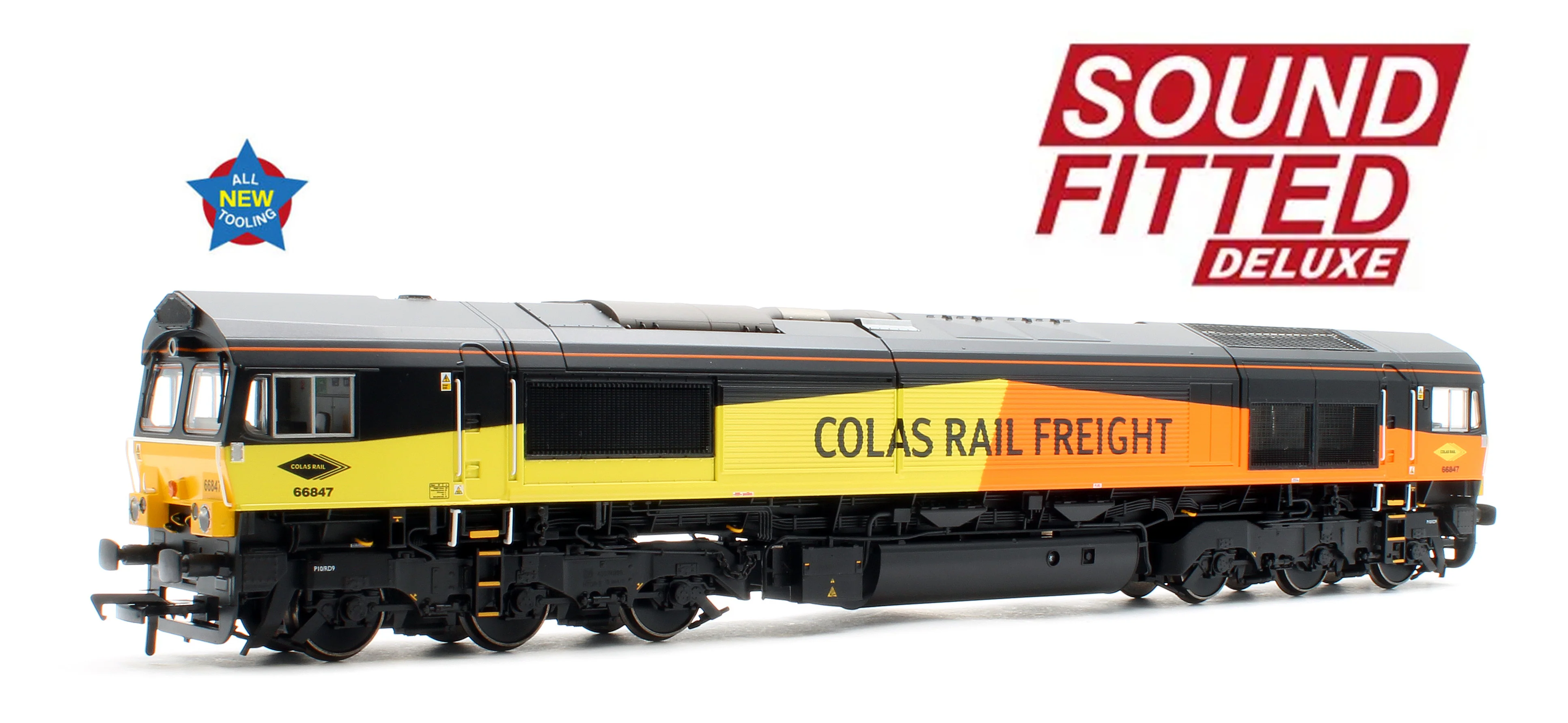 50-004SFX Class 66/8 66847 'Terry Baker' Colas Rail Freight Diesel Locomotive - Deluxe DCC Sound