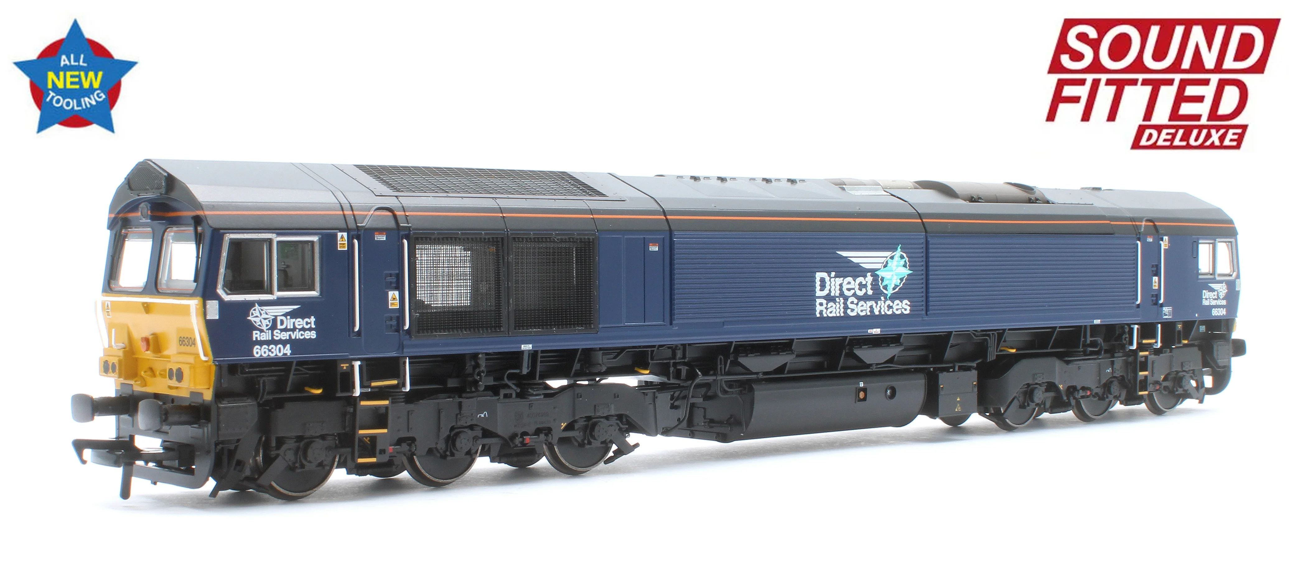 50-009SFX Class 66/3 66304 DRS Compass (Small Logo) Diesel Locomotive - Deluxe DCC Sound