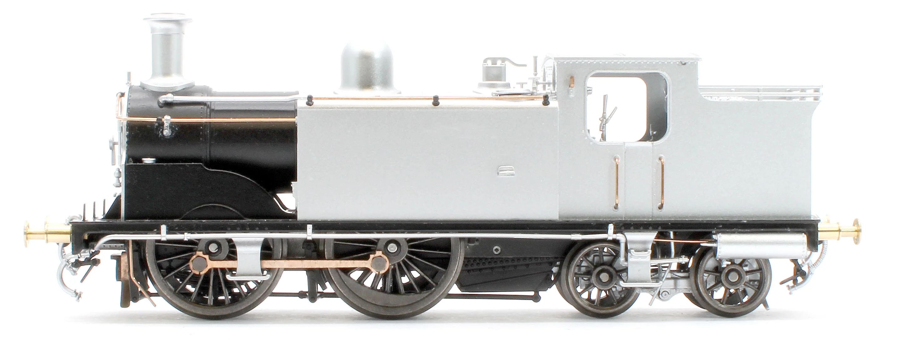 50-174ZSF Class 439 Caledonian 0-4-4T 15216 LMS Lined Black Steam Locomotive - DCC Sound - Image 4