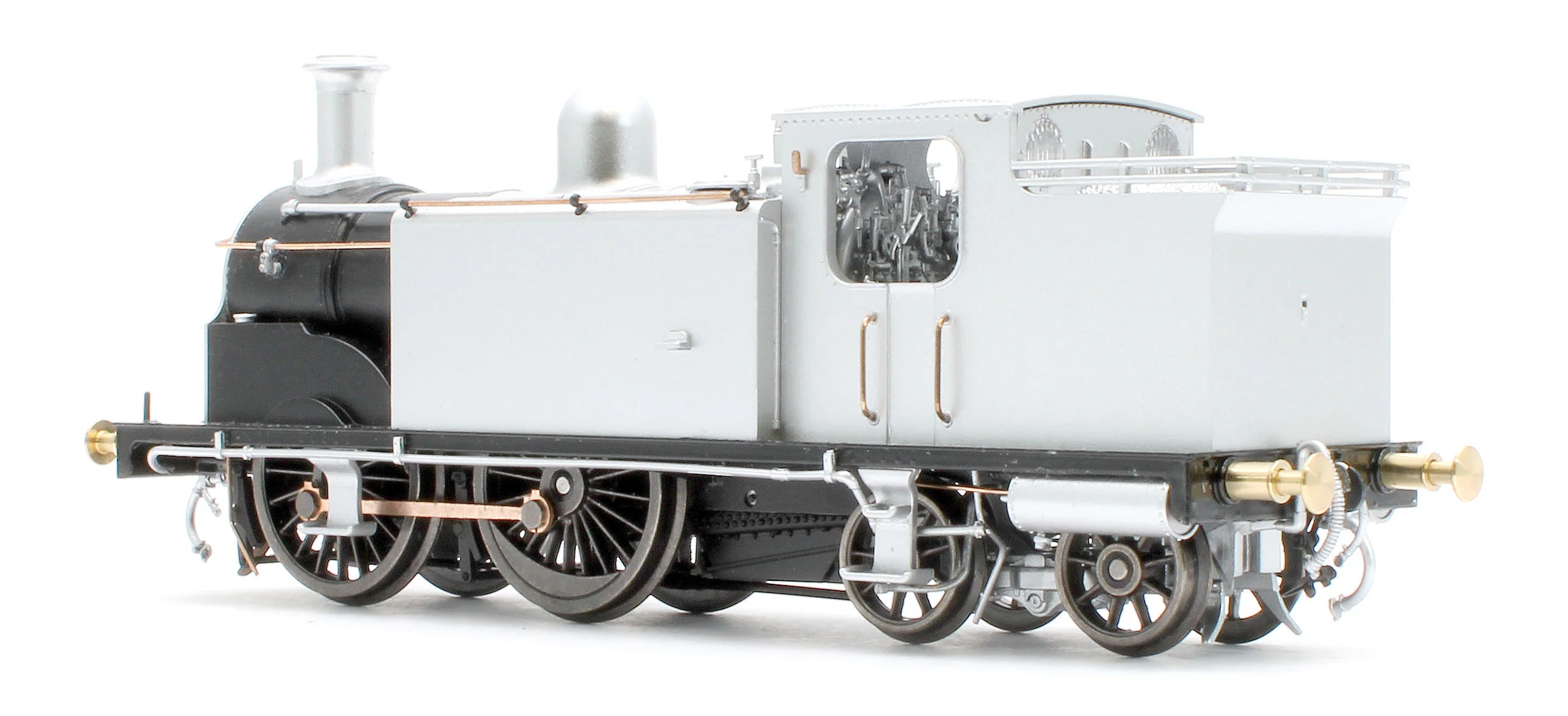 50-174ZSF Class 439 Caledonian 0-4-4T 15216 LMS Lined Black Steam Locomotive - DCC Sound - Image 5