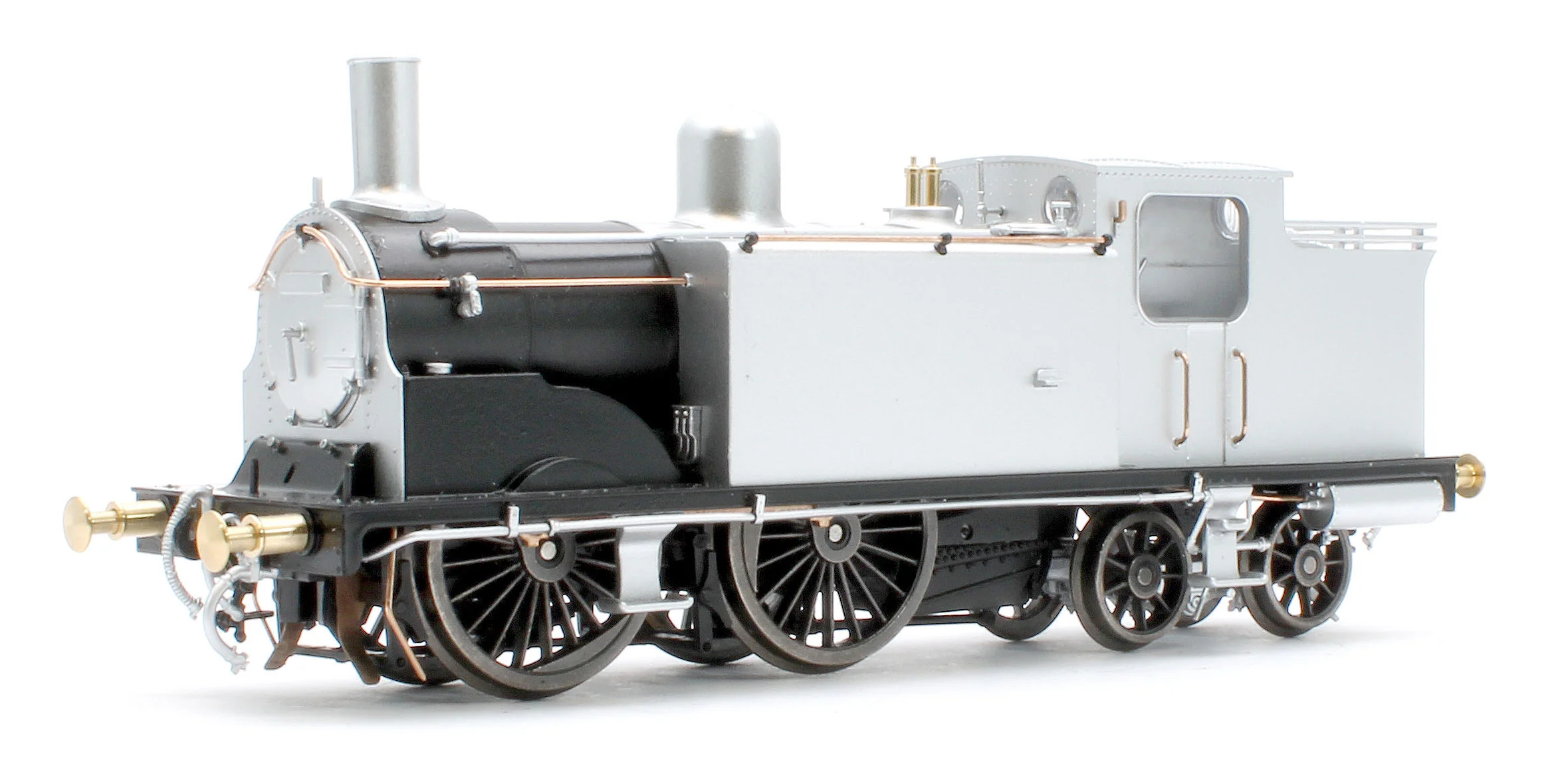 50-176ZSF Class 439 Caledonian 0-4-4T 55224 BR Lined Black Late Crest Steam Locomotive - DCC Sound - Image 3