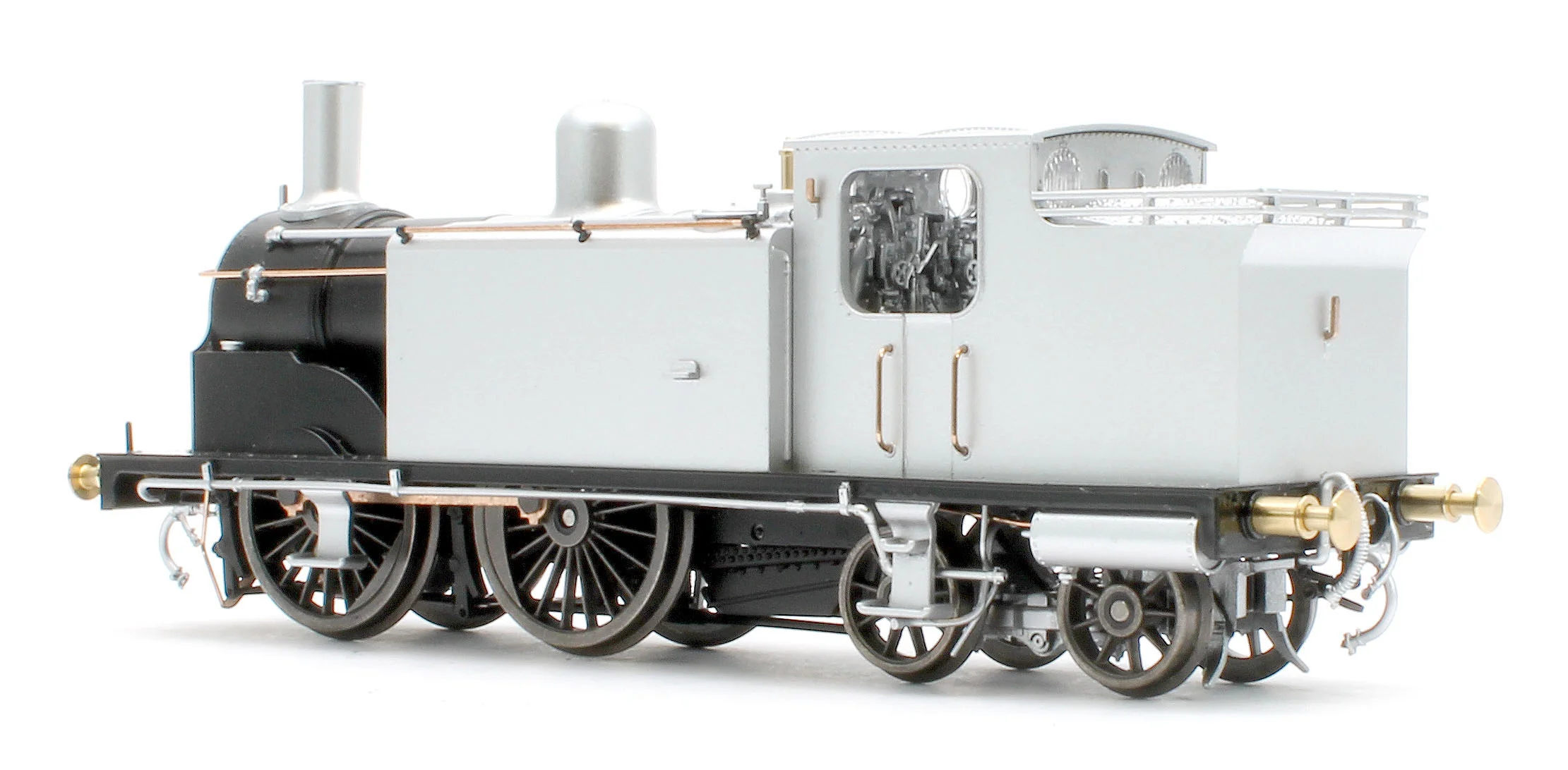 50-176ZSFX Class 439 Caledonian 0-4-4T 55224 BR Lined Black Late Crest Steam Locomotive - DCC Sound Deluxe - Image 5