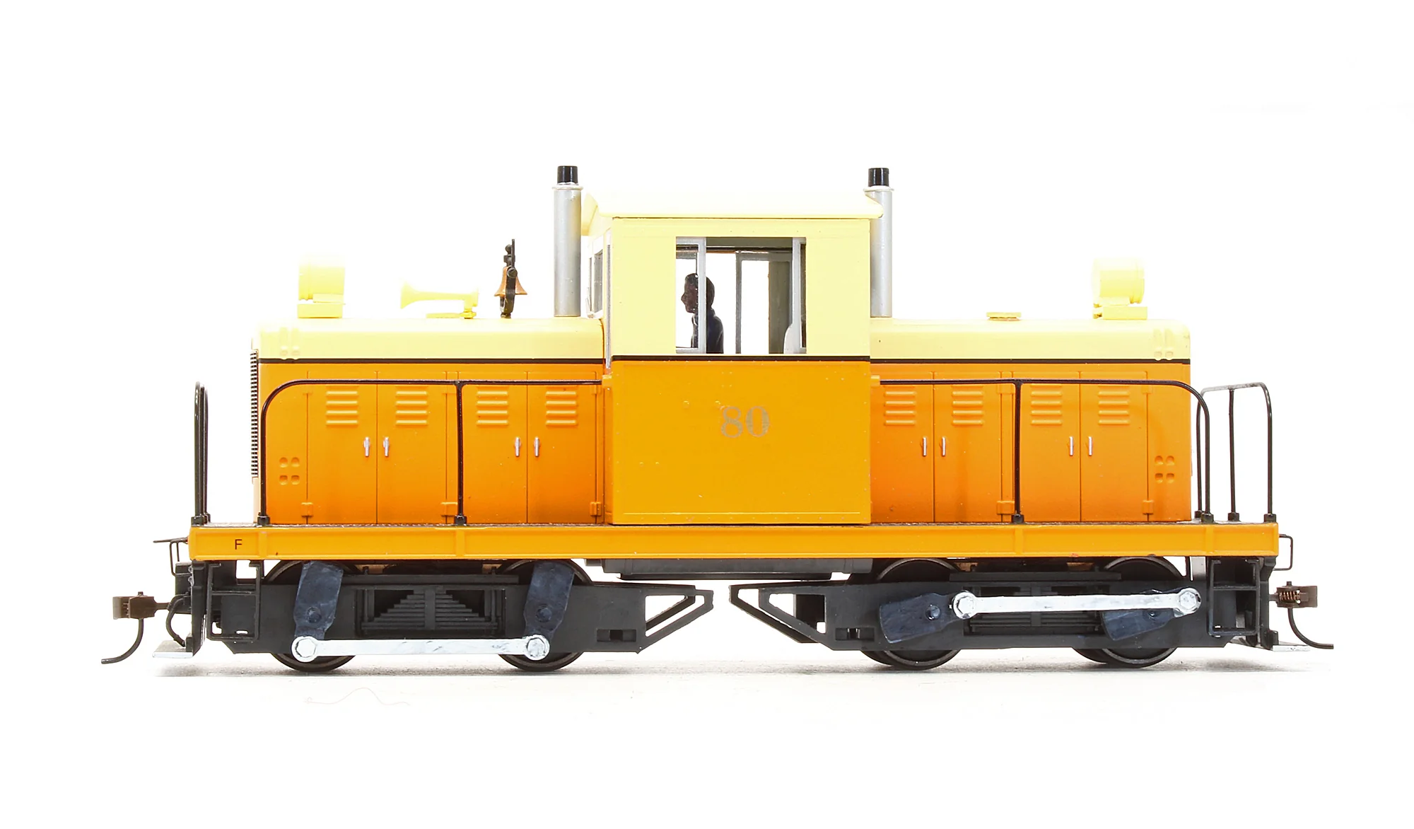 29202 Pre-Owned Whitcomb 50 Ton Centre-Cab - Painted, Unlettered - Orange/Cream - Diesel Locomotive - DCC Sound Fitted - Image 4
