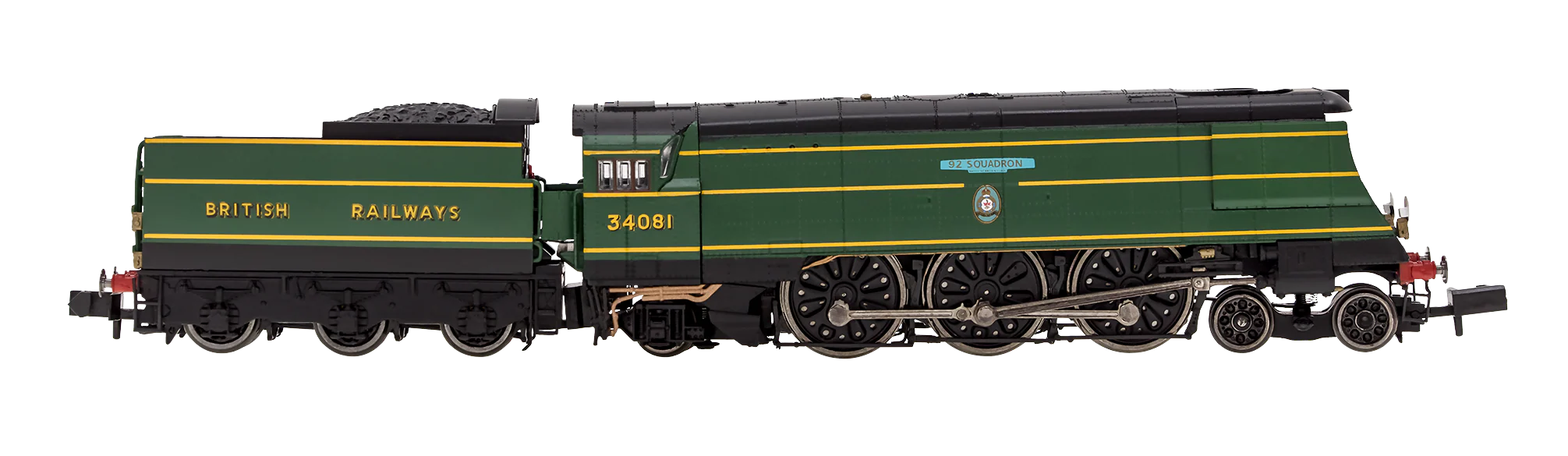 2S-034-008D Battle of Britain ‘92 Squadron’ 34081 SR Malachite Green “British Railways” - DCC Fitted - Image 2