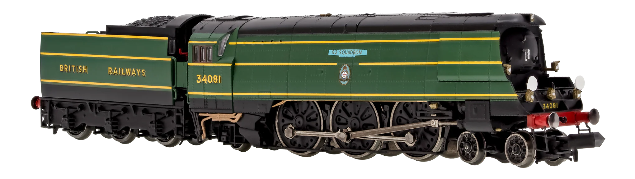 2S-034-008S Battle of Britain ‘92 Squadron’ 34081 SR Malachite Green “British Railways” - DCC Sound Fitted