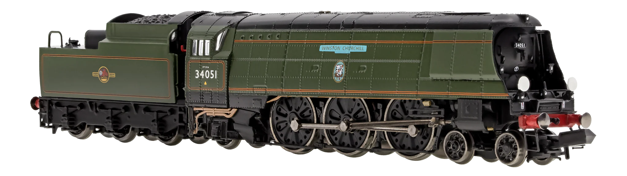 2S-034-007D Battle of Britain ‘Winston Churchill’ 34051 BR Green Late Crest - DCC Fitted