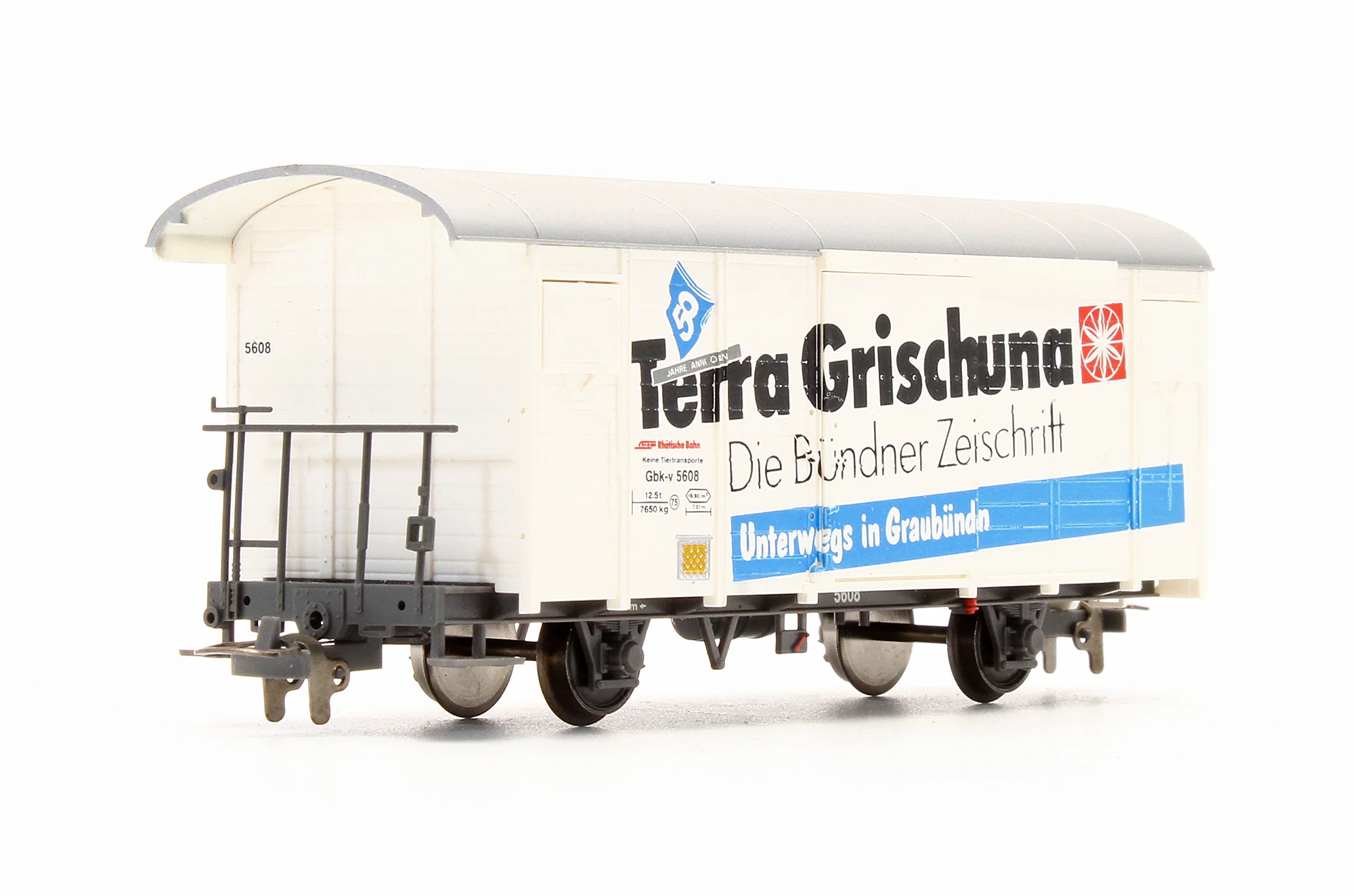 Pre-Owned 2283 128 Terra Grischuna RhB Gbk-v 5608 Freight Van - Image 2