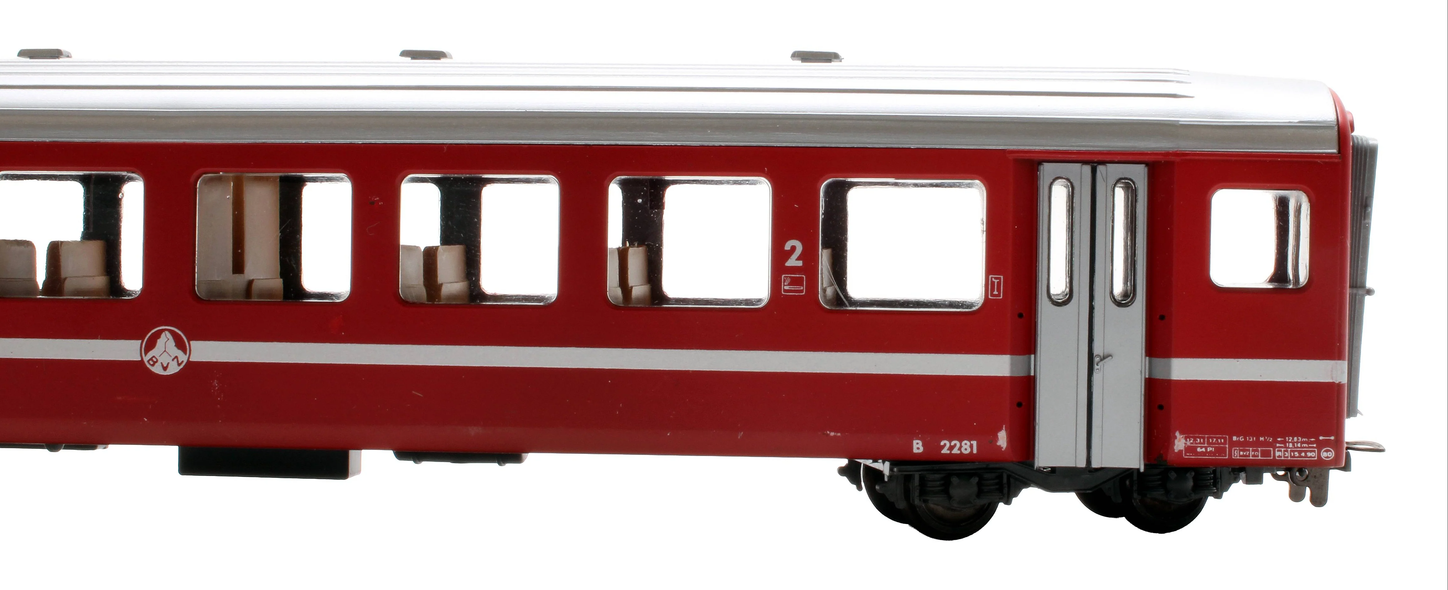 Pre-Owned 3271-501 BVZ 2nd Class Passenger Coach 'B2281' - Image 3