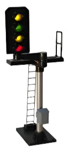 B676 4 Aspect (R/Y/G/Y) Platform Left Offset Square Head (type 2) Signal