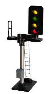 B676R 4 Aspect (R/Y/G/Y) Platform Right Offset Square Head (type 2) Signal