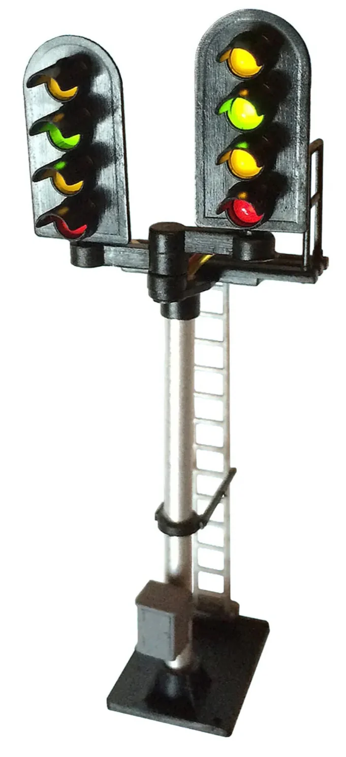 B705 4 Aspect (R/Y/G/Y) Standard Stepped T Junction Round Head Signal