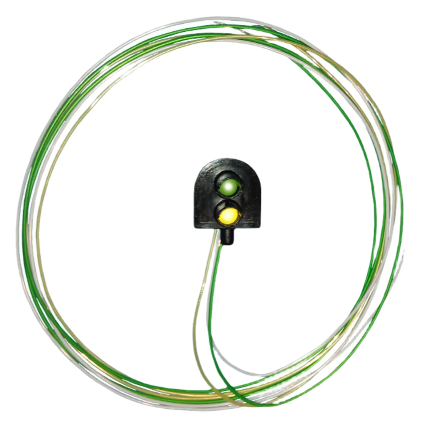 BH03 2 aspect round signal head (Y/G) long wires