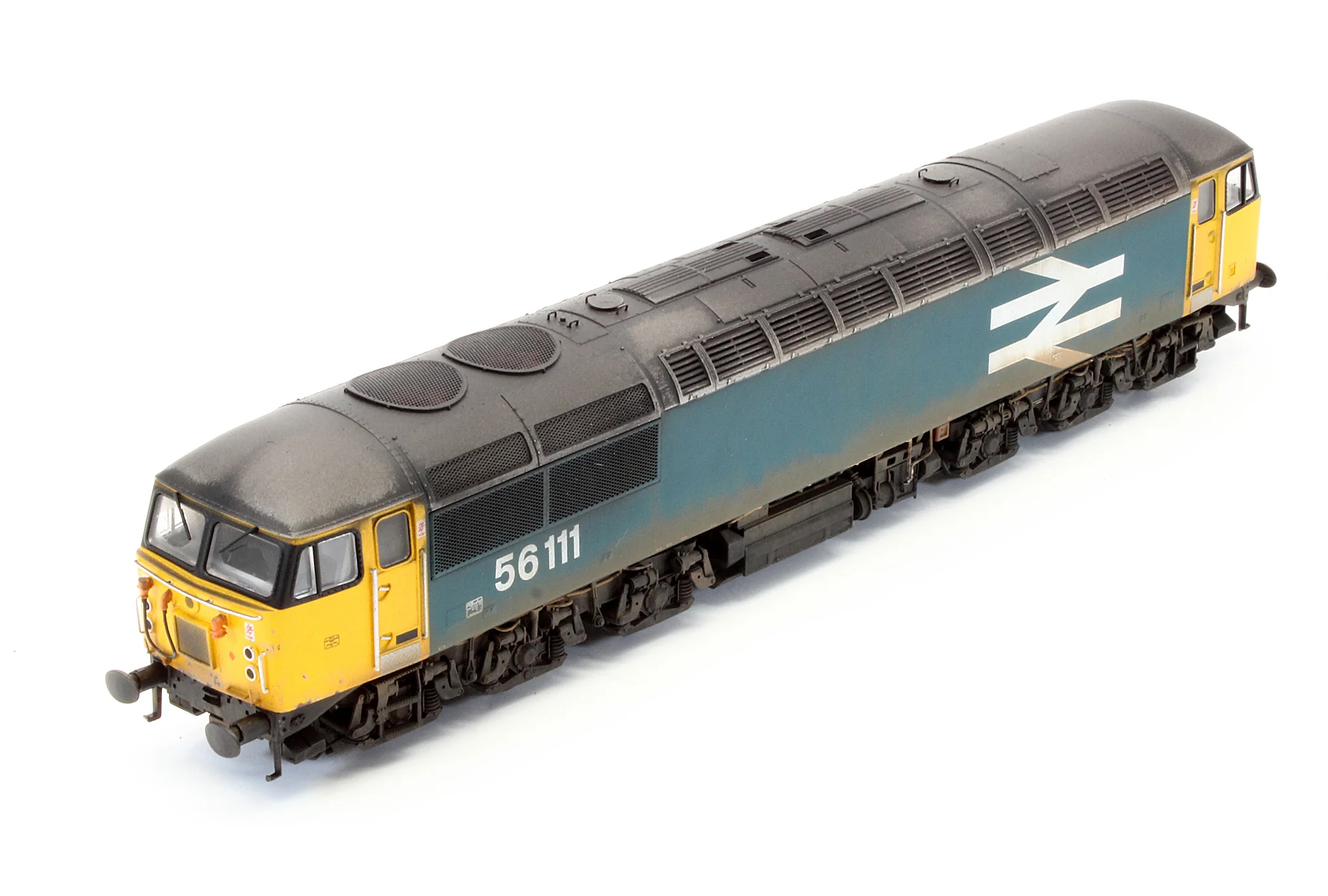 CAV-CM-56111-LL SFDW Bespoke Weathered Class 56 BR Blue No.56111 (Large Logo) Diesel Locomotive - Deluxe Weathered, DCC Sound - Image 6