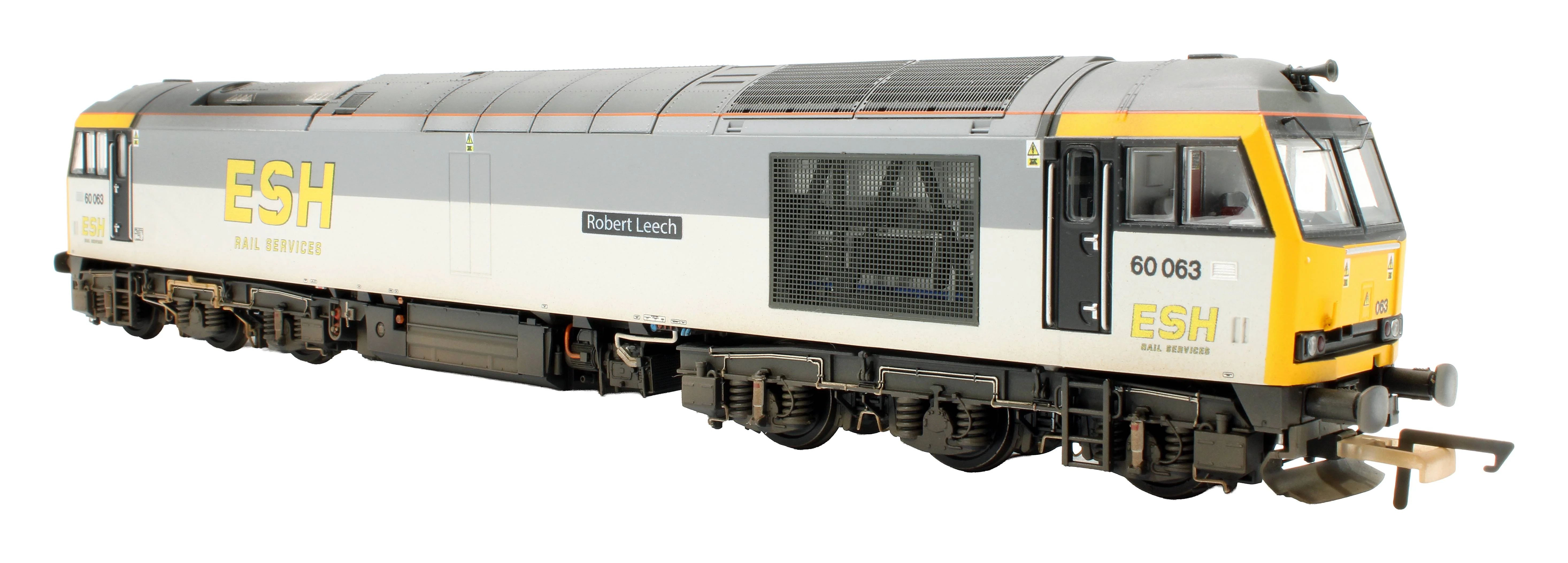 Bespoke Weathered Class 60 60063 'Robert Leech' ESH Rail Services Grey Diesel Locomotive - Expert Rails Bespoke Re-livery - Image 2