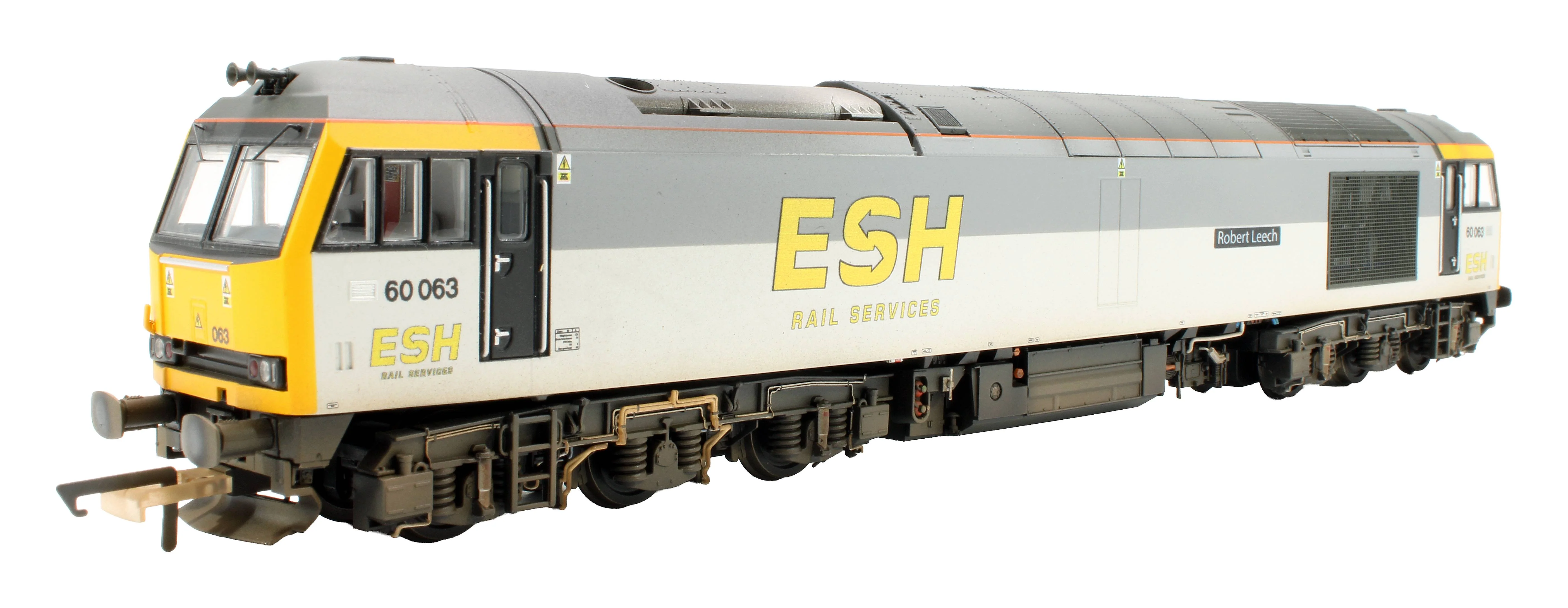 Bespoke Weathered Class 60 60063 'Robert Leech' ESH Rail Services Grey Diesel Locomotive - Expert Rails Bespoke Re-livery - Image 3