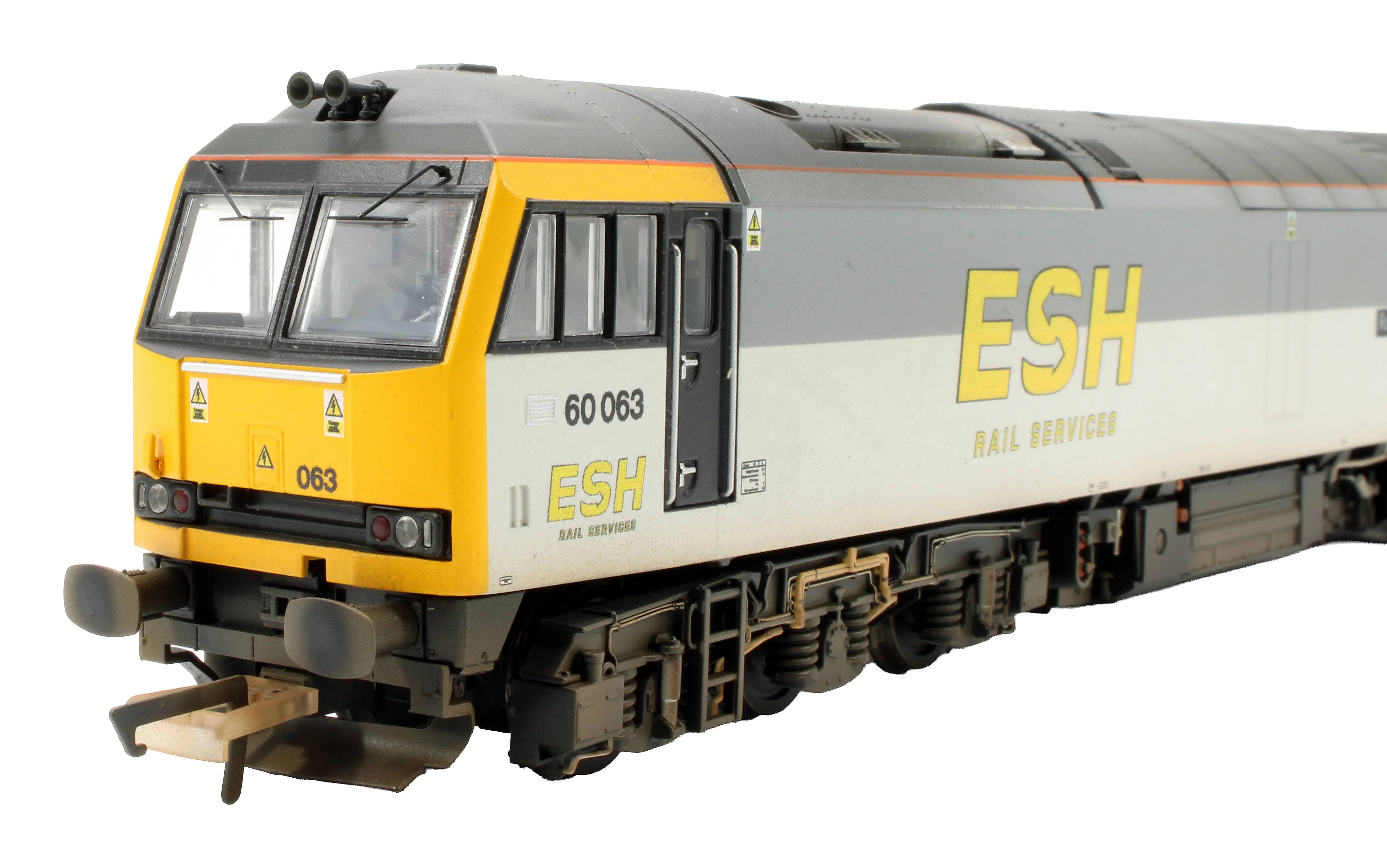 Bespoke Weathered Class 60 60063 'Robert Leech' ESH Rail Services Grey Diesel Locomotive - Expert Rails Bespoke Re-livery - Image 4