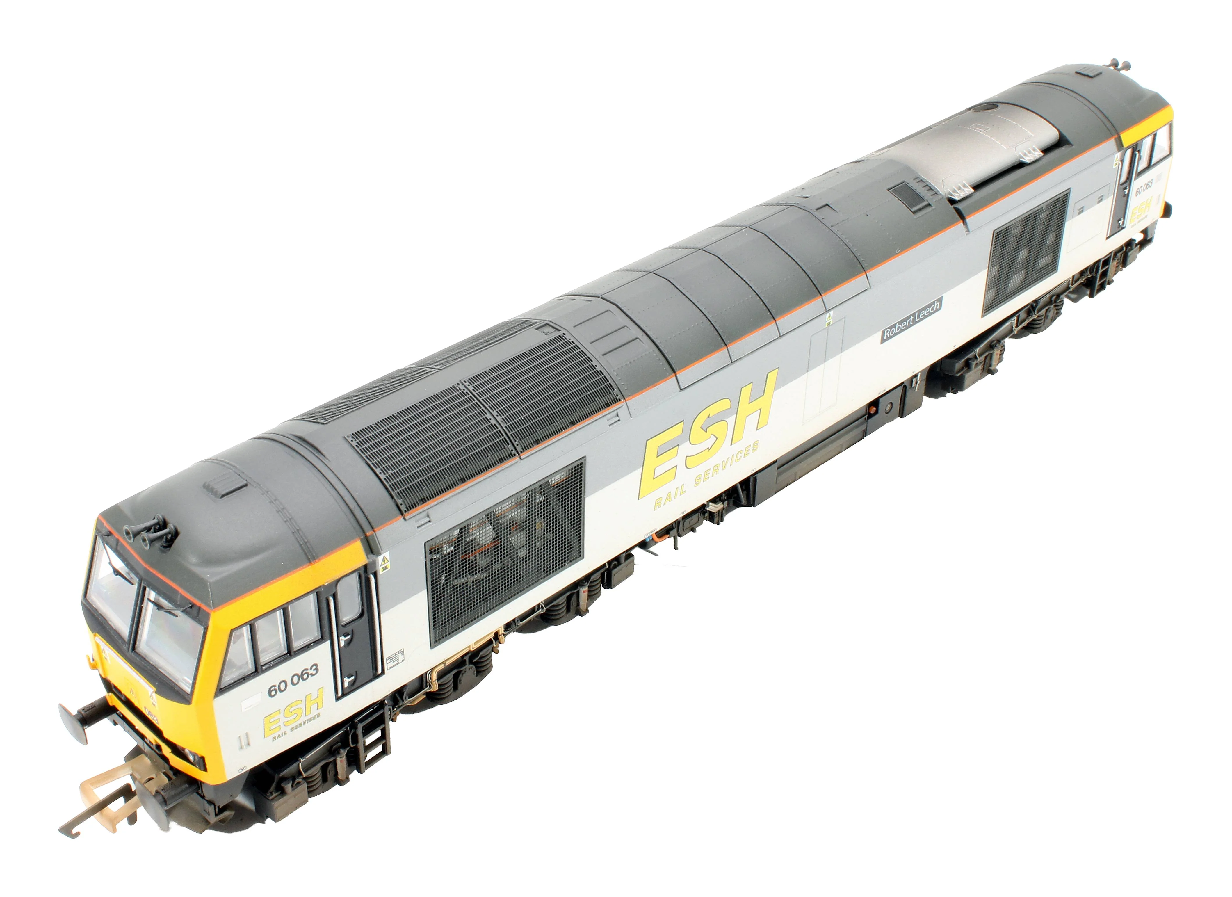 Bespoke Weathered Class 60 60063 'Robert Leech' ESH Rail Services Grey Diesel Locomotive - Expert Rails Bespoke Re-livery - Image 6