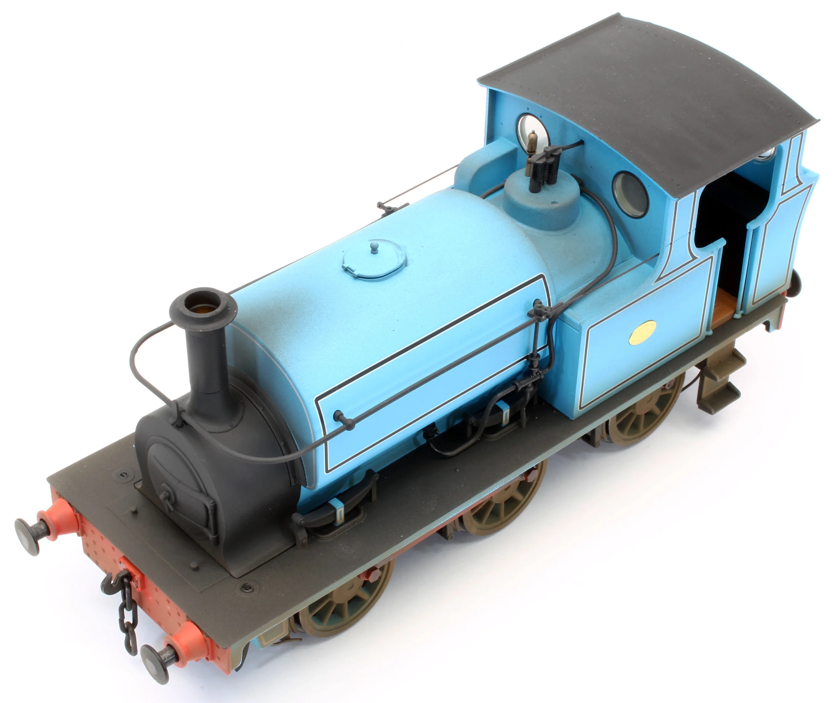 E85708MW Bespoke Weathered Hudswell Clarke 0-6-0 Tank Lined Blue Steam Locomotive - Medium Finish, Works Plates Added - Image 8