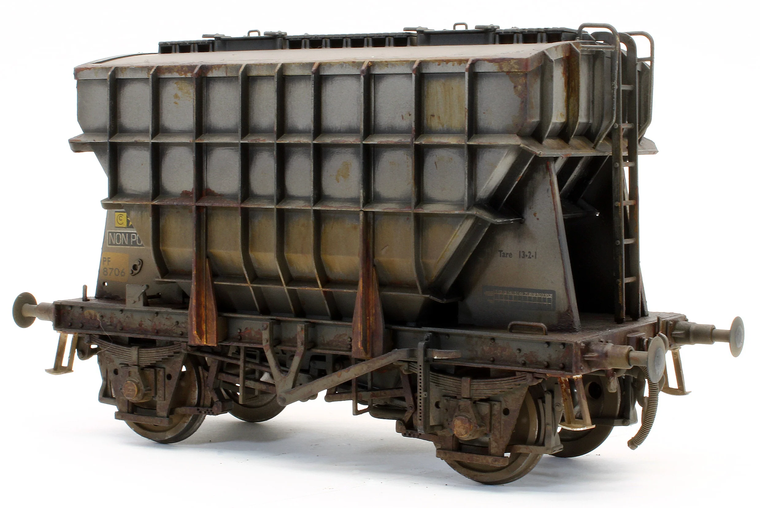 E3004BDW Bespoke Weathered Presflo Wagon Plain Grey 8706 (TOPS) - Deluxe Finish - Image 2