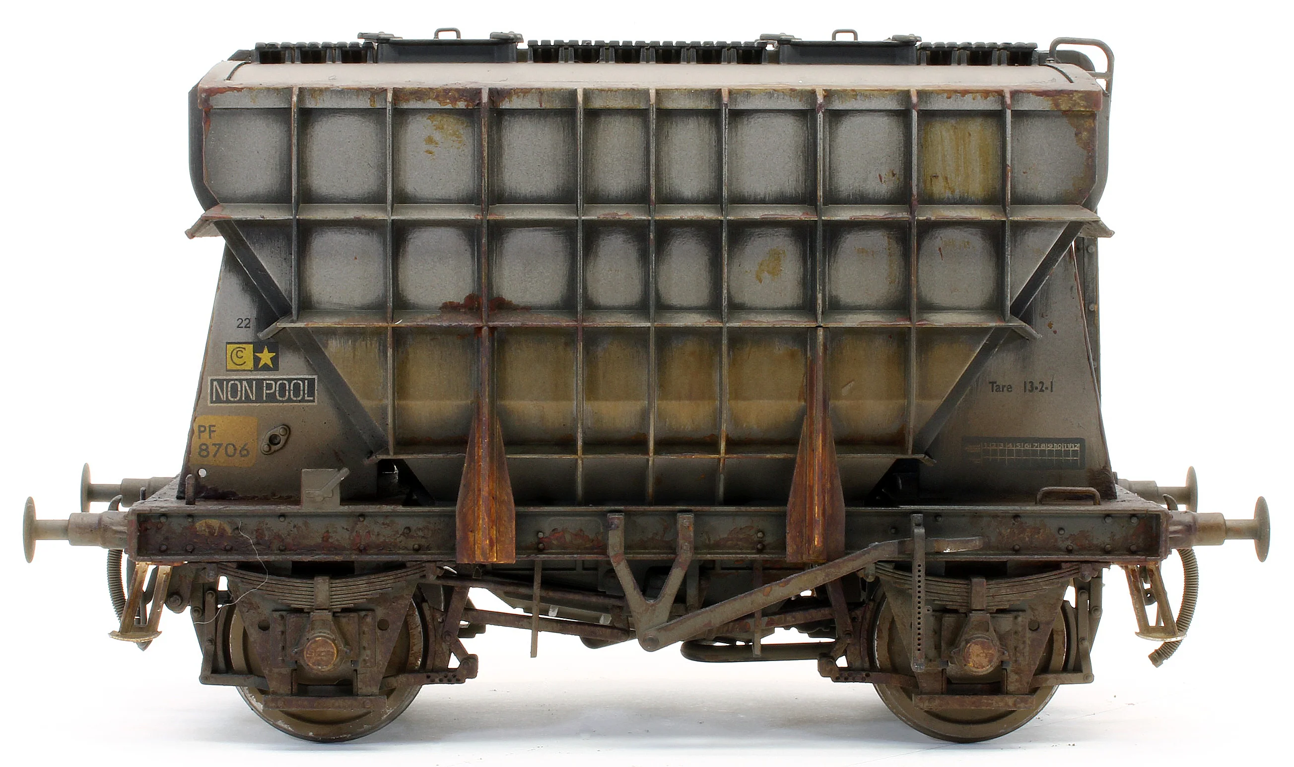 E3004BDW Bespoke Weathered Presflo Wagon Plain Grey 8706 (TOPS) - Deluxe Finish - Image 6
