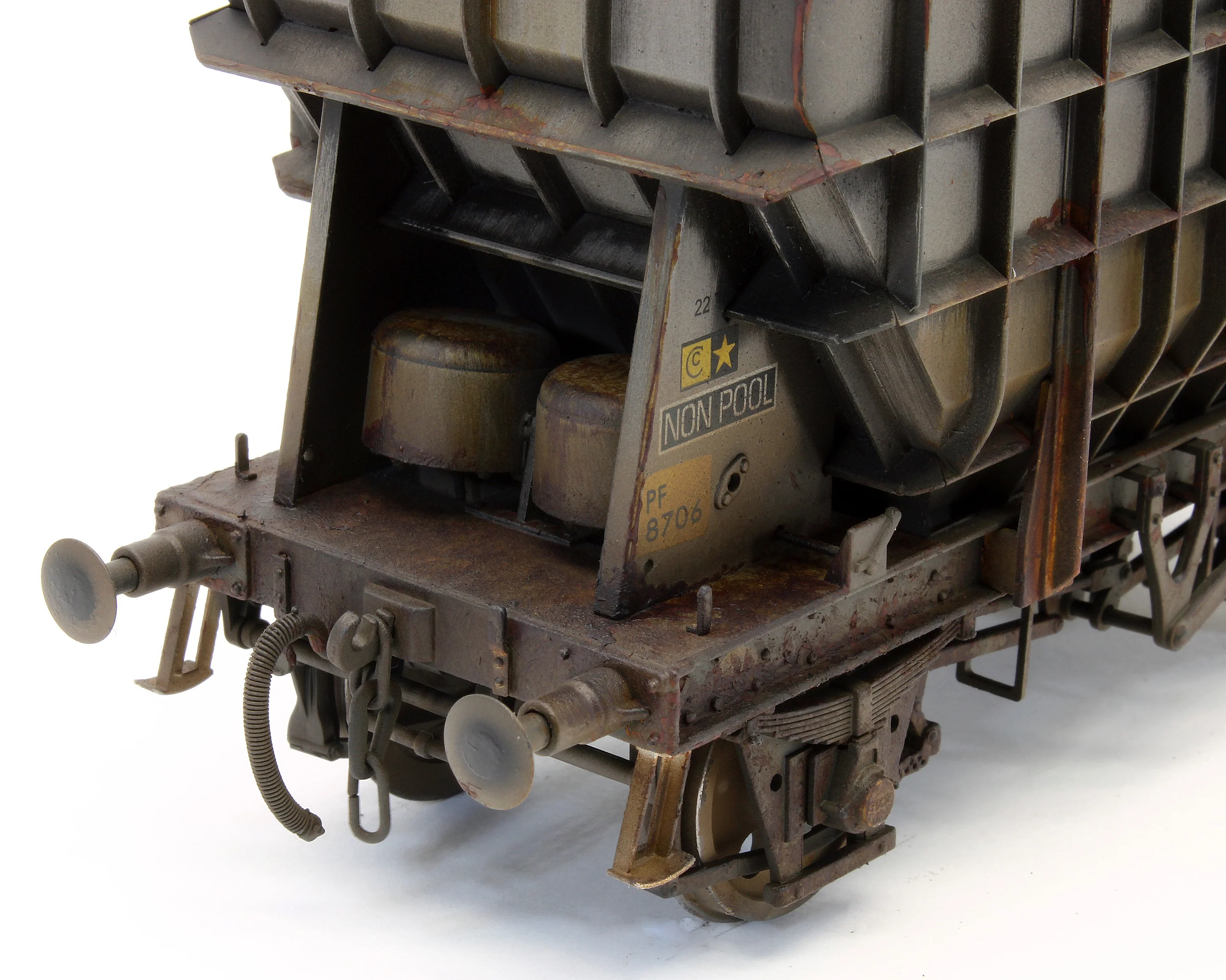 E3004BDW Bespoke Weathered Presflo Wagon Plain Grey 8706 (TOPS) - Deluxe Finish - Image 7