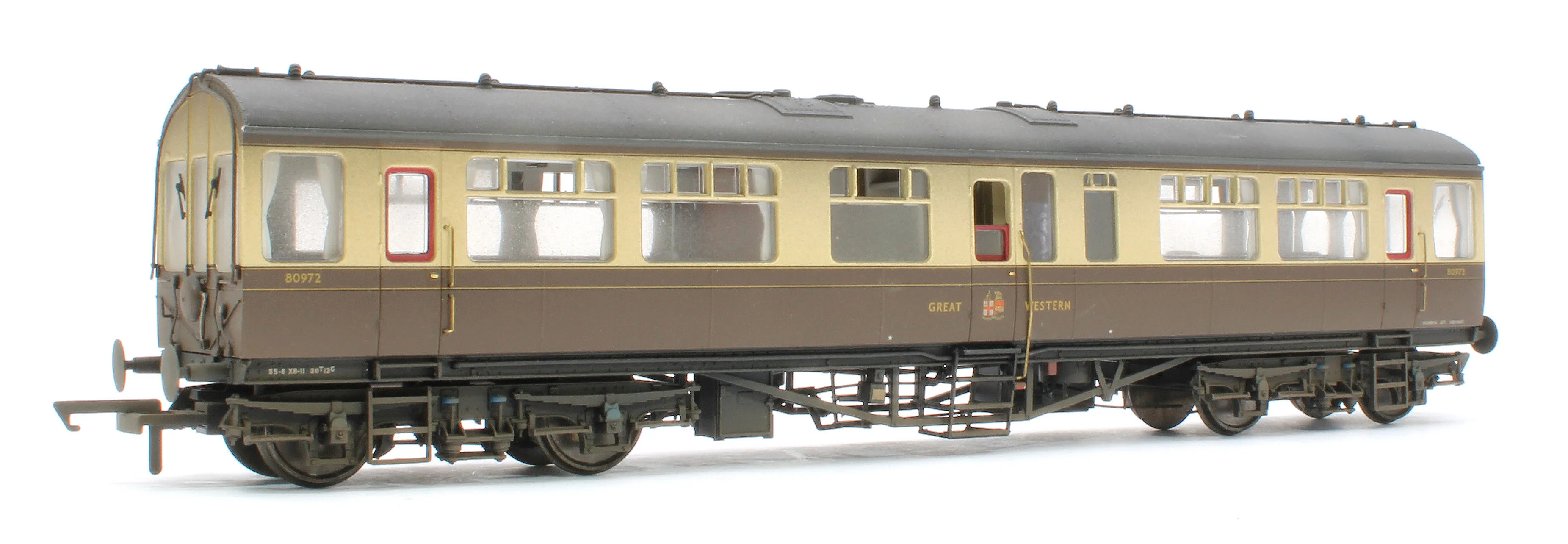 BL-201-006W Bespoke Weathered Black Label GWR Great Western Q13 Inspection Saloon, GWR Chocolate & Cream (Twin Cities) 80972 - Image 3