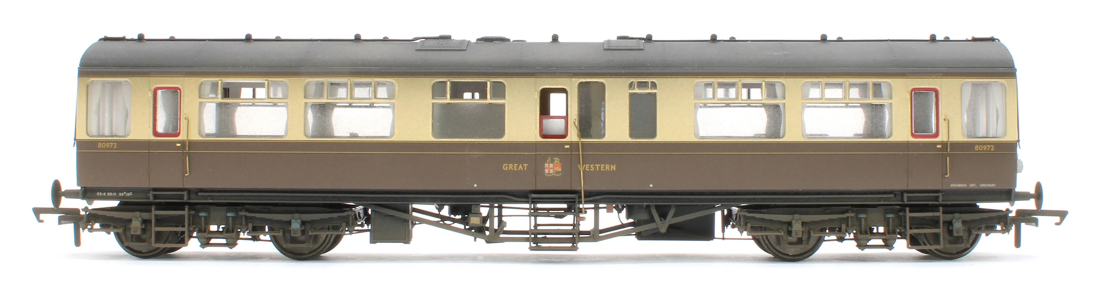 BL-201-006W Bespoke Weathered Black Label GWR Great Western Q13 Inspection Saloon, GWR Chocolate & Cream (Twin Cities) 80972 - Image 4