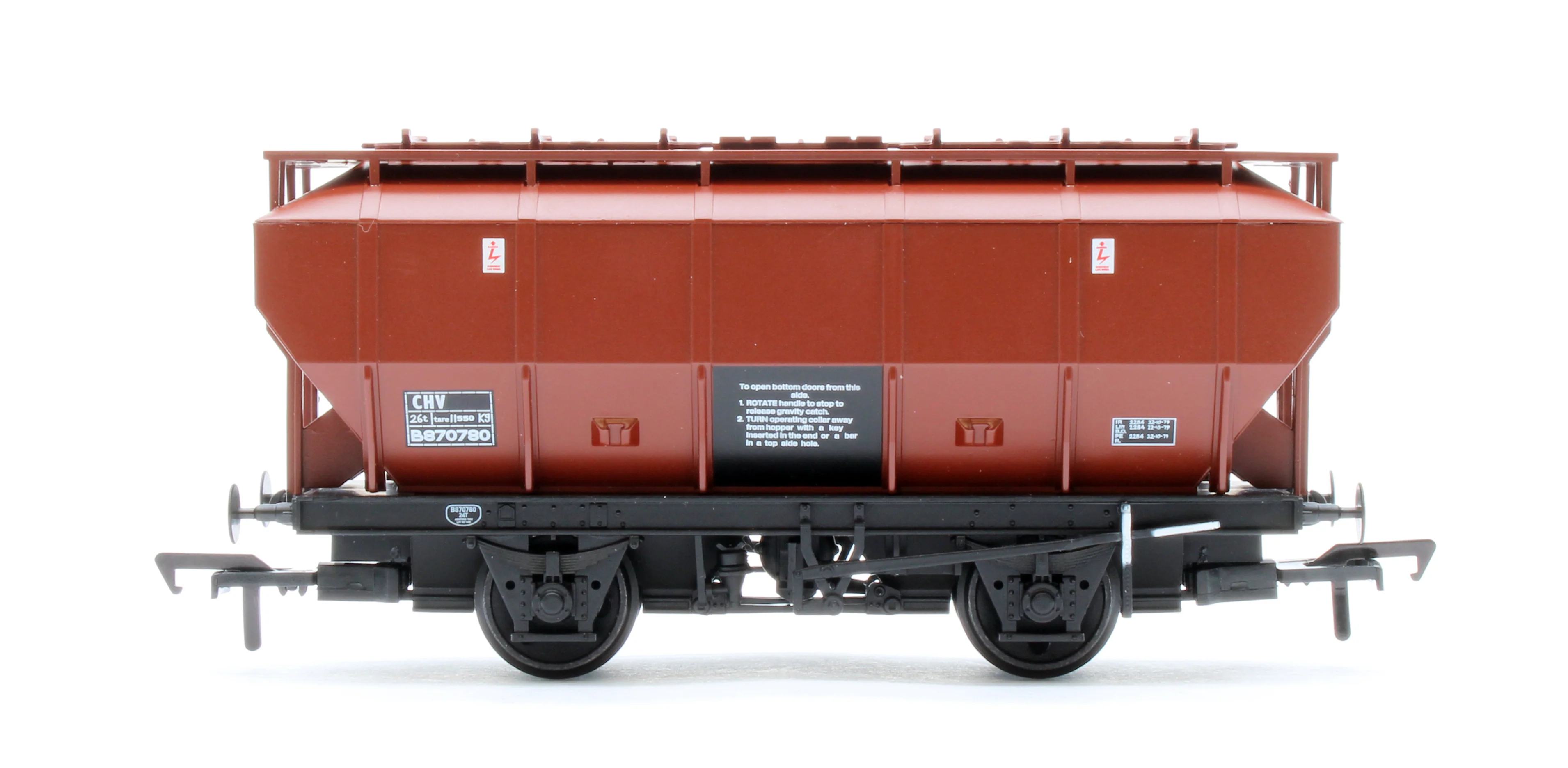 38-500B BR 35T 'Covhop' Covered Hopper BR Bauxite (TOPS) No.B870780 - Image 3