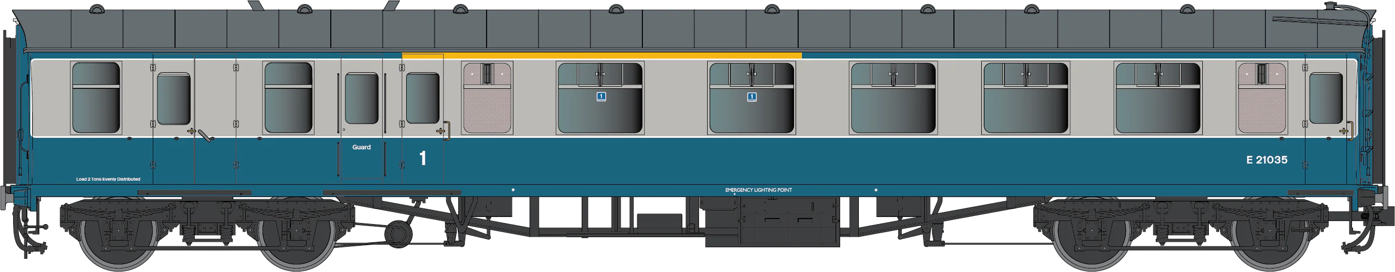 7P-002-201U BR Mk1 Blue/Grey BCK Unnumbered