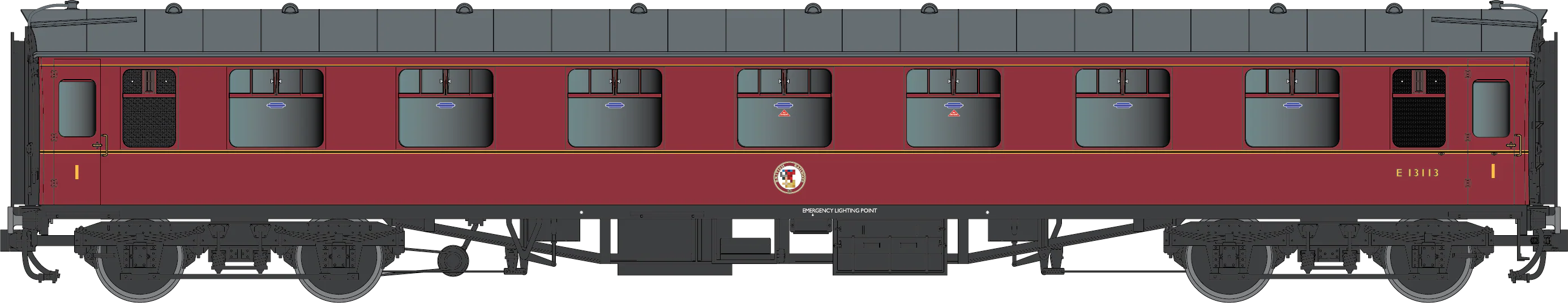 7P-002-050U BR Mk1 Maroon FK Unnumbered