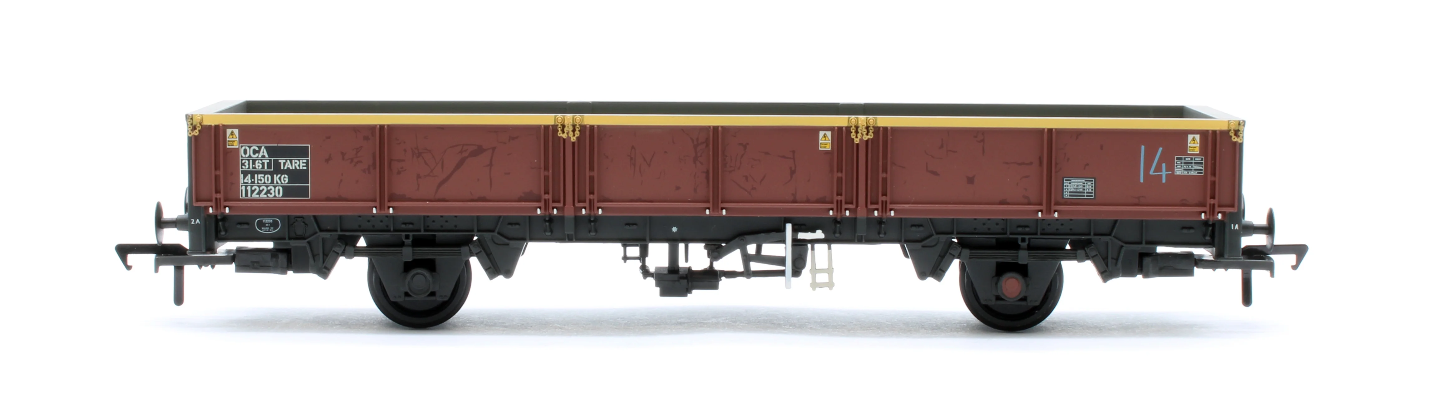 38-057A BR OCA Open Wagon (Ex-EWS) DB Cargo No.112230 - Weathered - Image 3