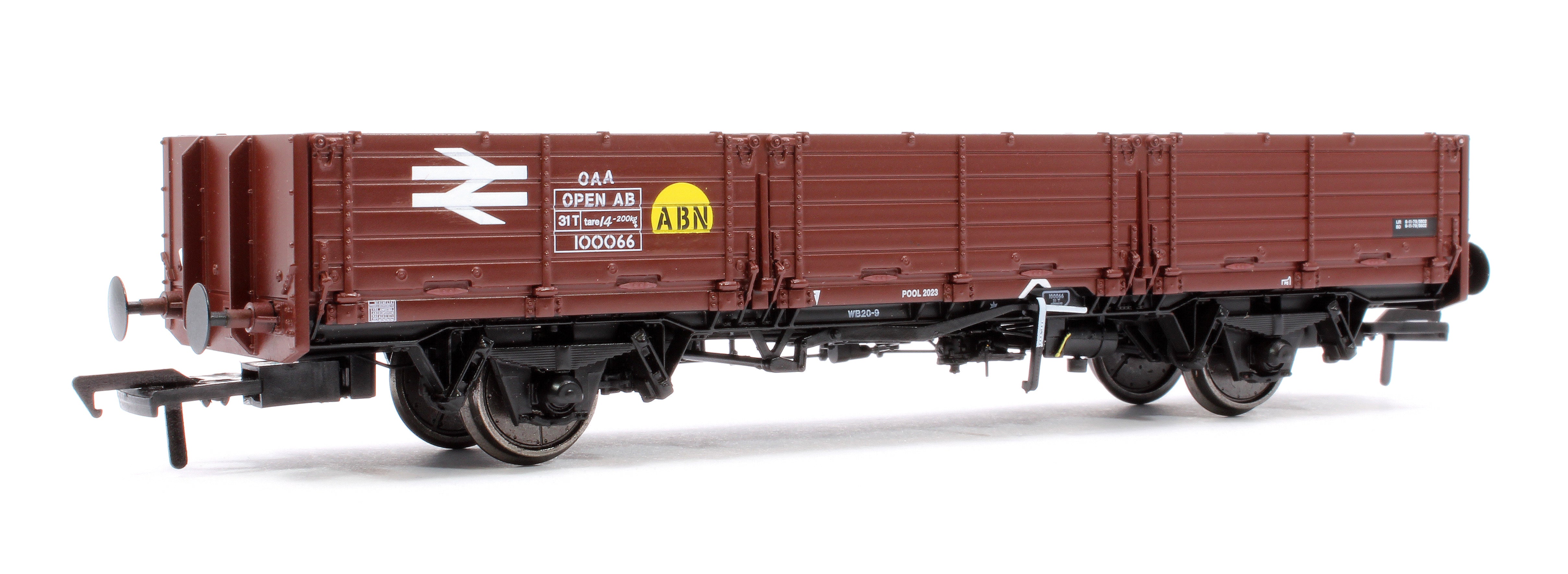 915004 BR ‘Open AB’ OAA Wagon No. 100066, BR bauxite, yellow ‘ABN’ spot