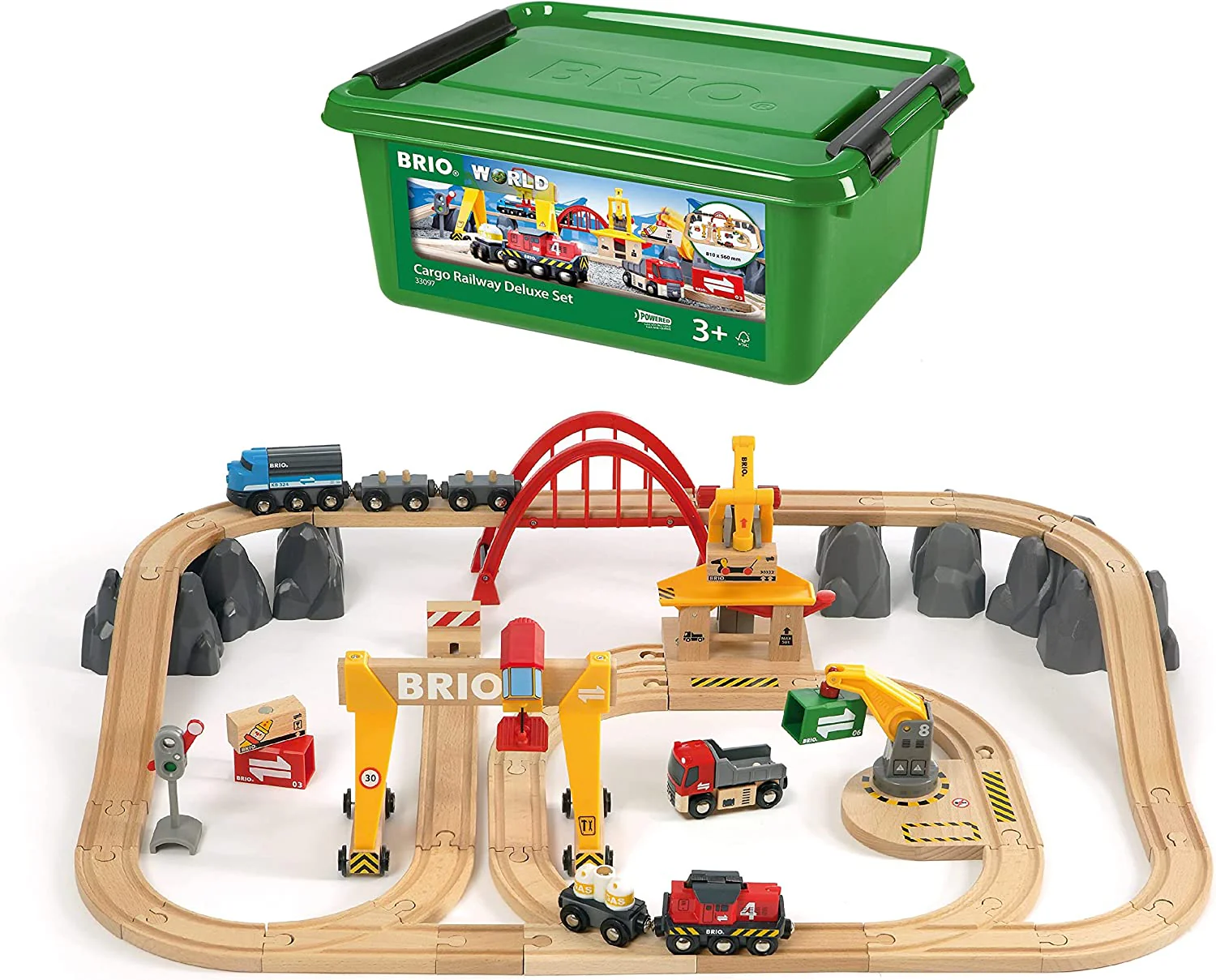 33097 BRIO WORLD - Cargo Railway Deluxe Set