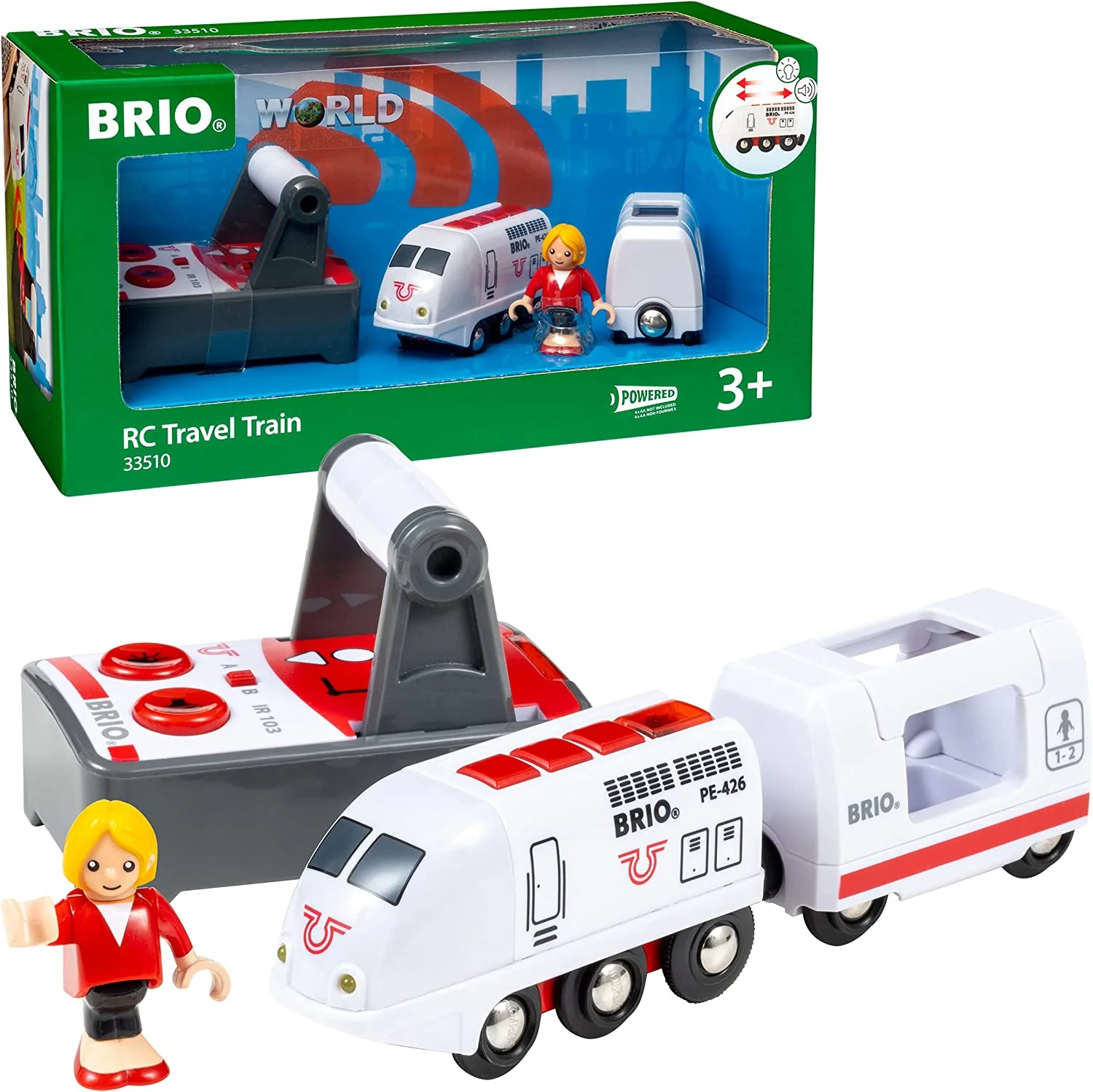 33510 BRIO WORLD - Remote Control Travel Train