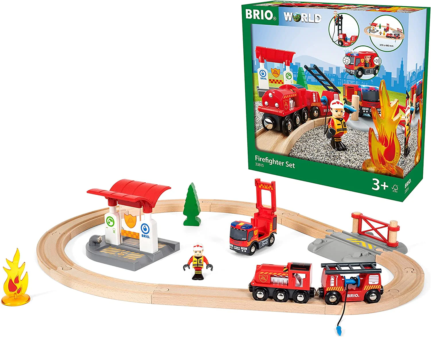 33815 BRIO WORLD - Rescue Fire Fighter Set