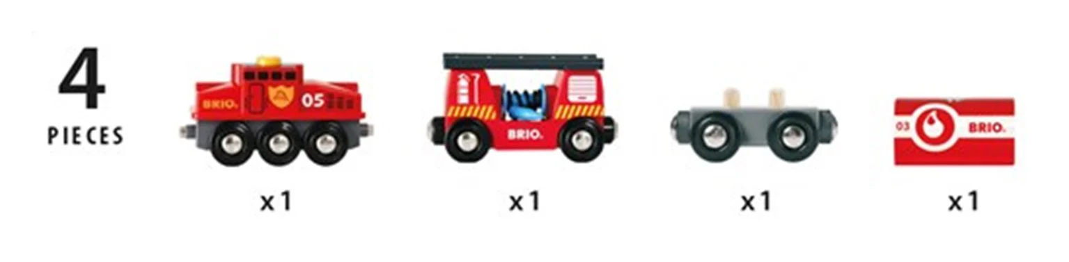 33844 BRIO WORLD - Rescue Firefighting Train - Image 3