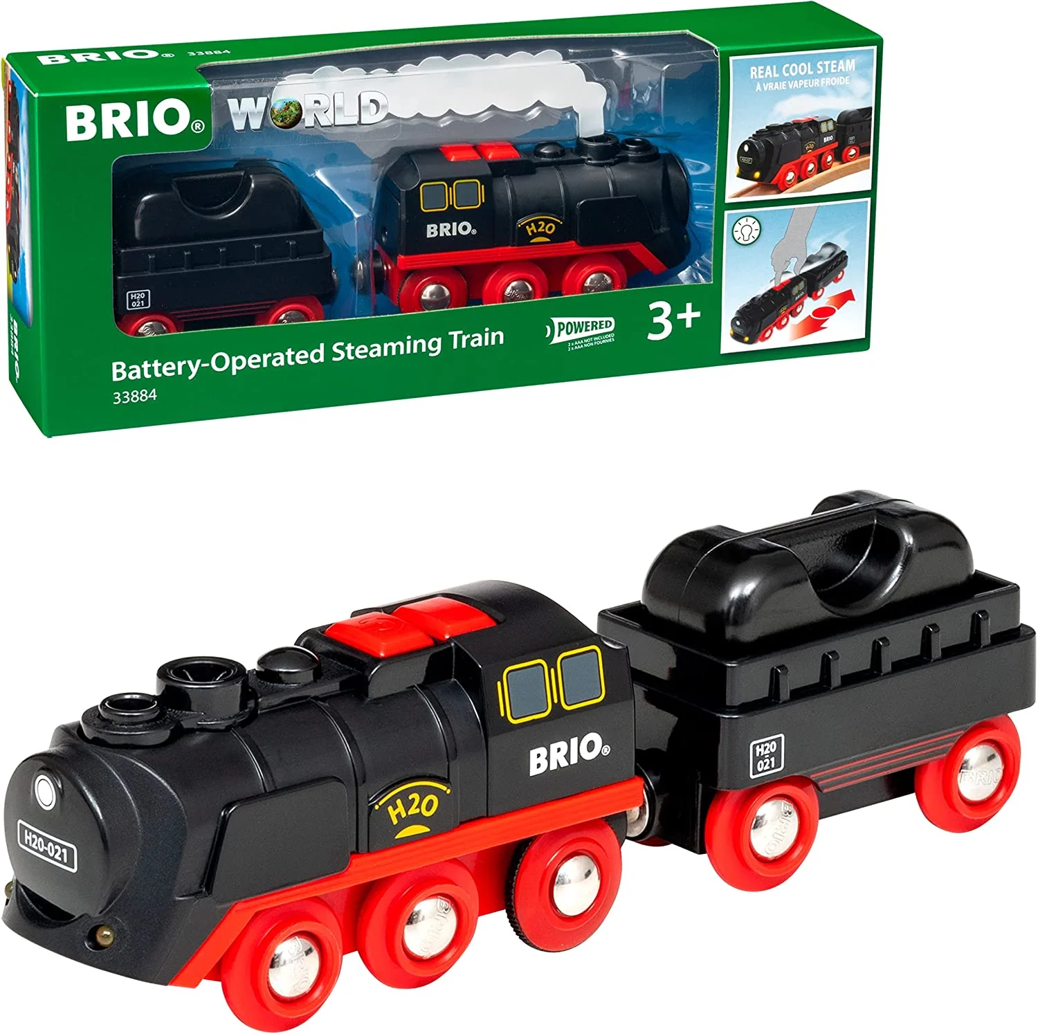 33884 Brio World - Battery-Operated Steaming Train