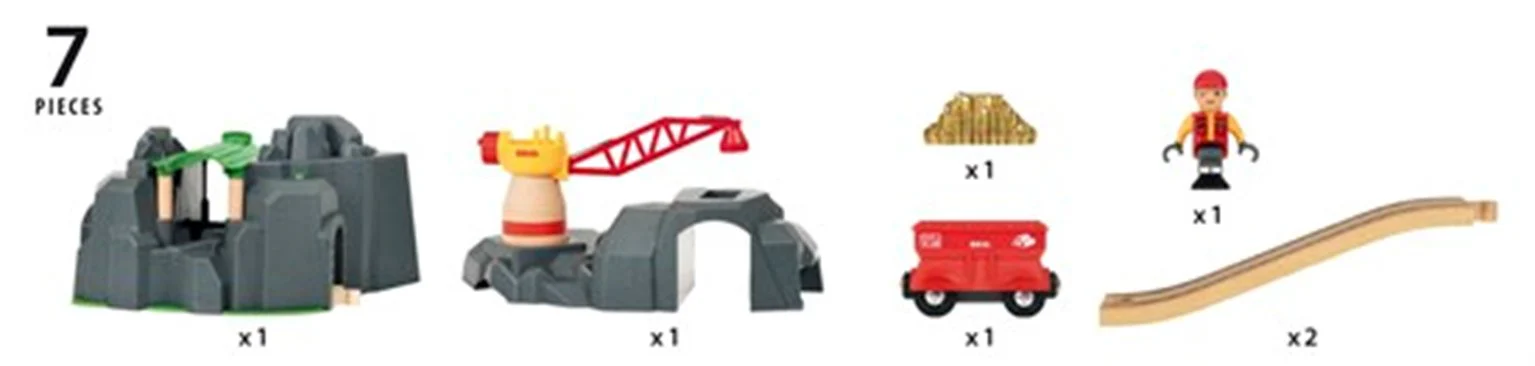 33889 BRIO WORLD - Crane & Mountain Tunnel - Image 3