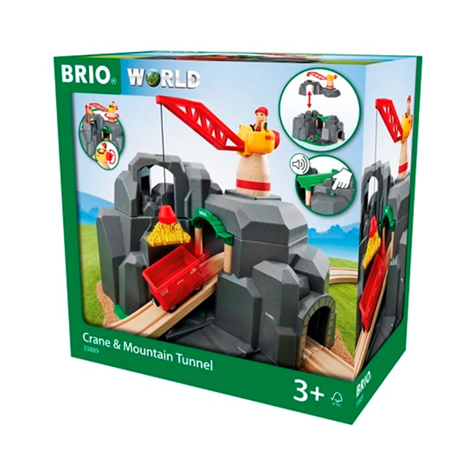 33889 BRIO WORLD - Crane & Mountain Tunnel - Image 4
