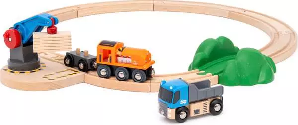 36028 BRIO World Railway Set Starter Lift & Load Set - Image 2