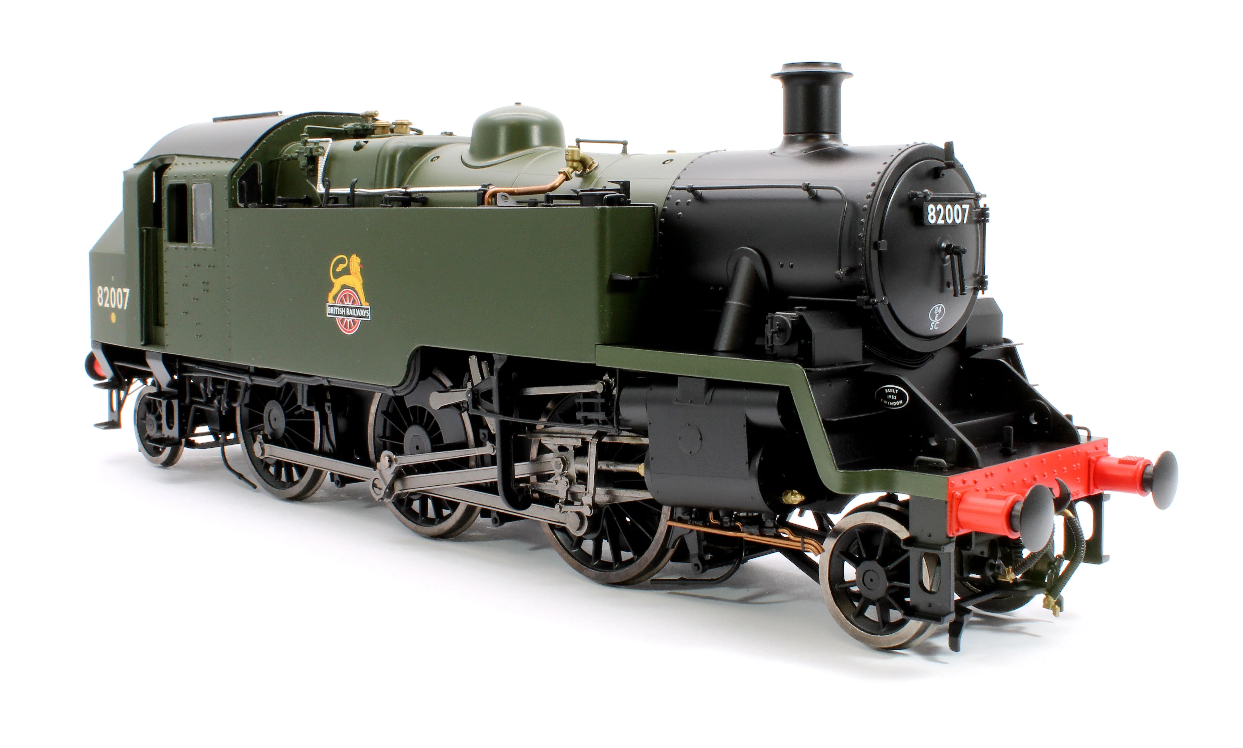LHT-S-8205 British Railways Standard 3MT 2-6-2T Green Early Crest 82007 - Steam Tank Locomotive - Image 5