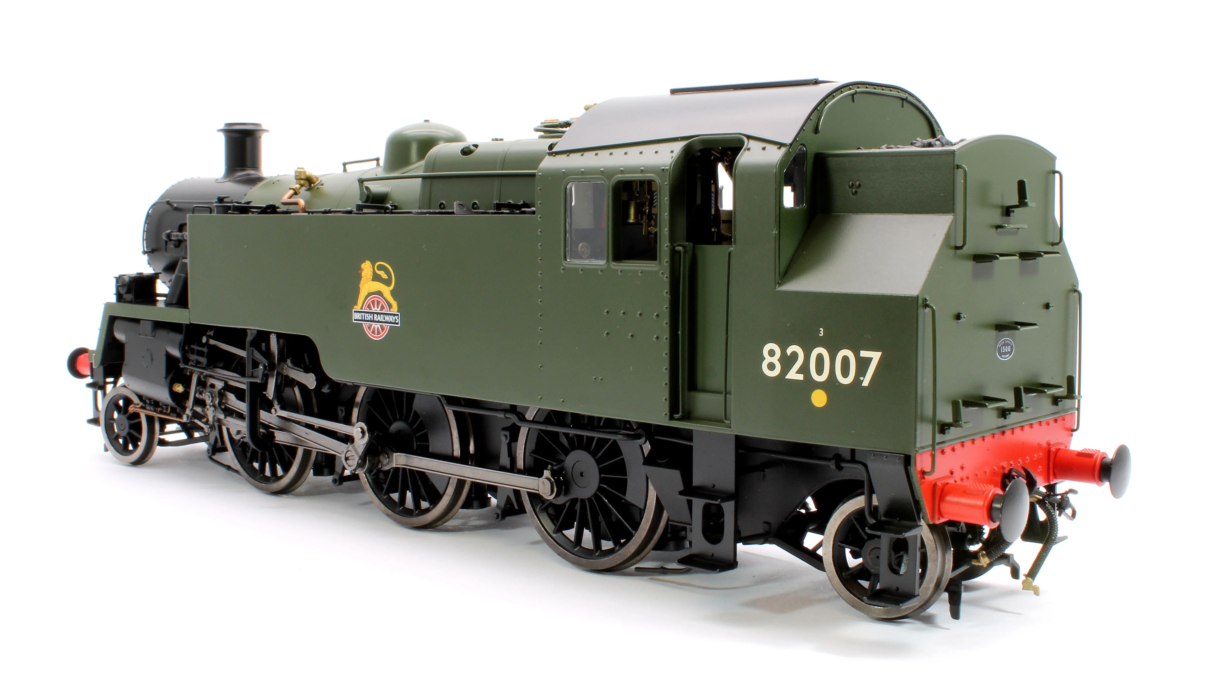 LHT-S-8205S British Railways Standard 3MT 2-6-2T Green Early Crest 82007 - Steam Tank Locomotive - DCC Sound - Image 2