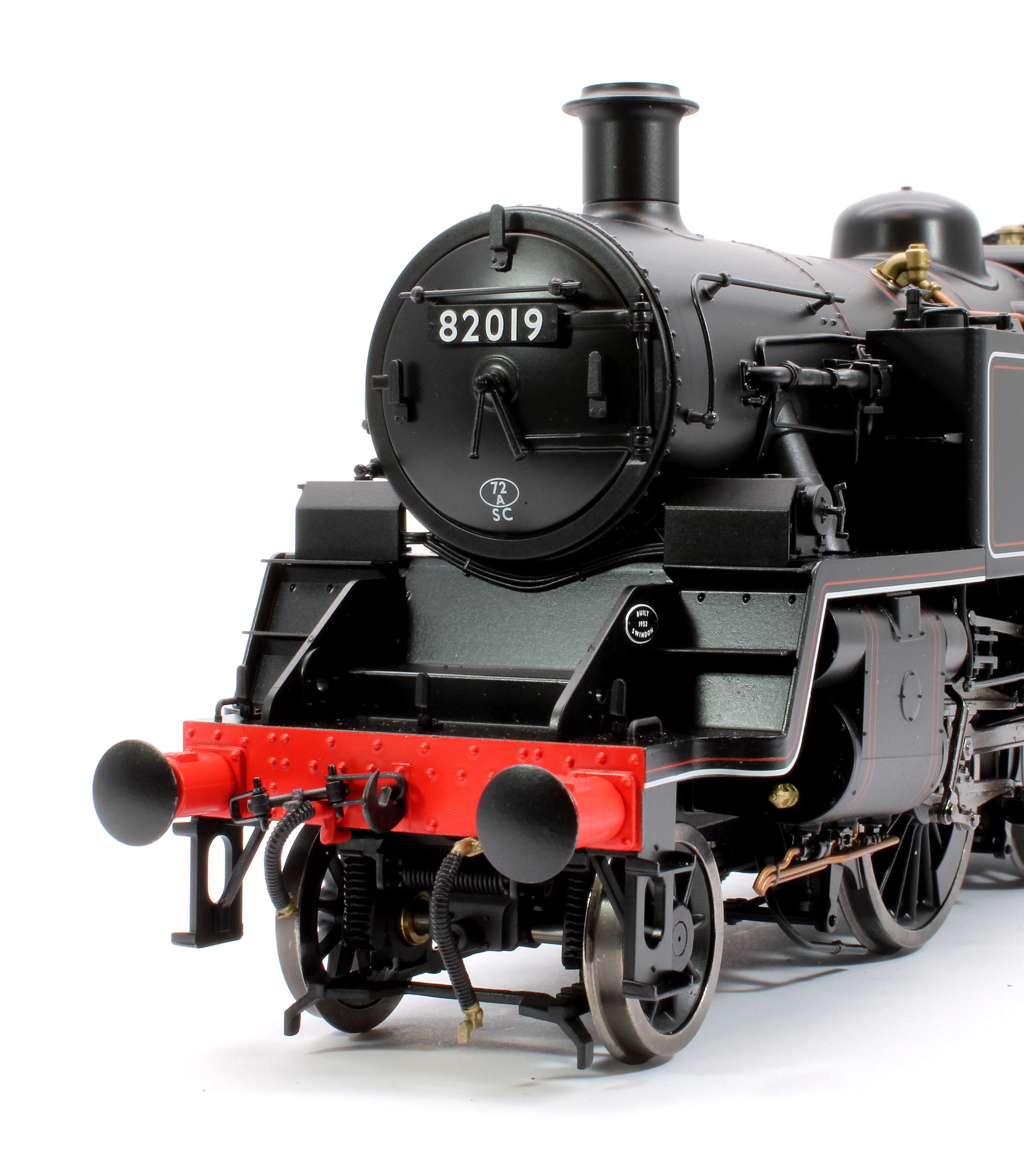 LHT-S-8204 British Railways Standard 3MT 2-6-2T Lined Black Early Crest 82019 - Steam Tank Locomotive - Image 6