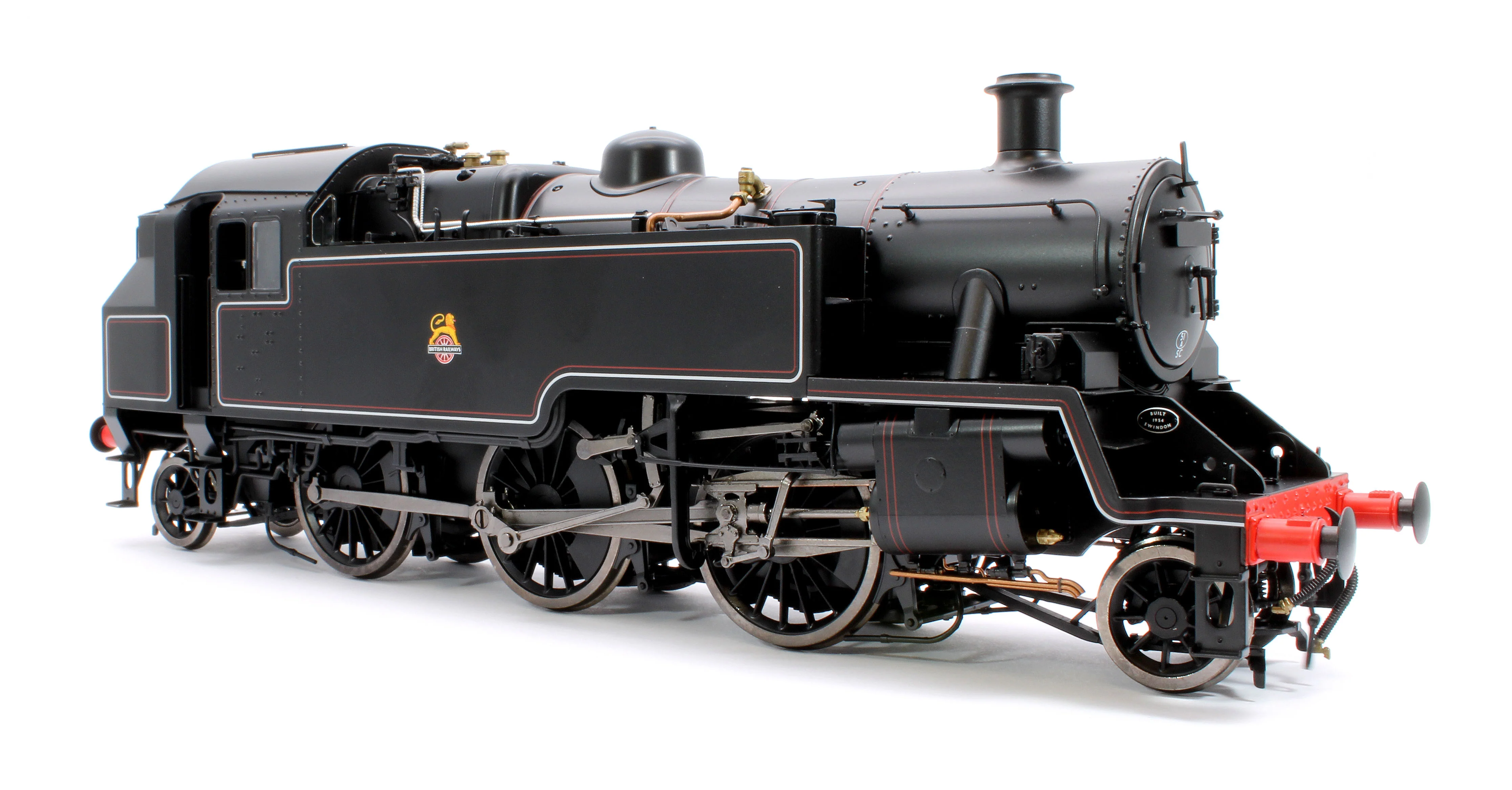LHT-S-8202US British Railways Standard 3MT 2-6-2T Lined Black Early Crest Unnumbered - Steam Tank Locomotive - DCC Sound - Image 4