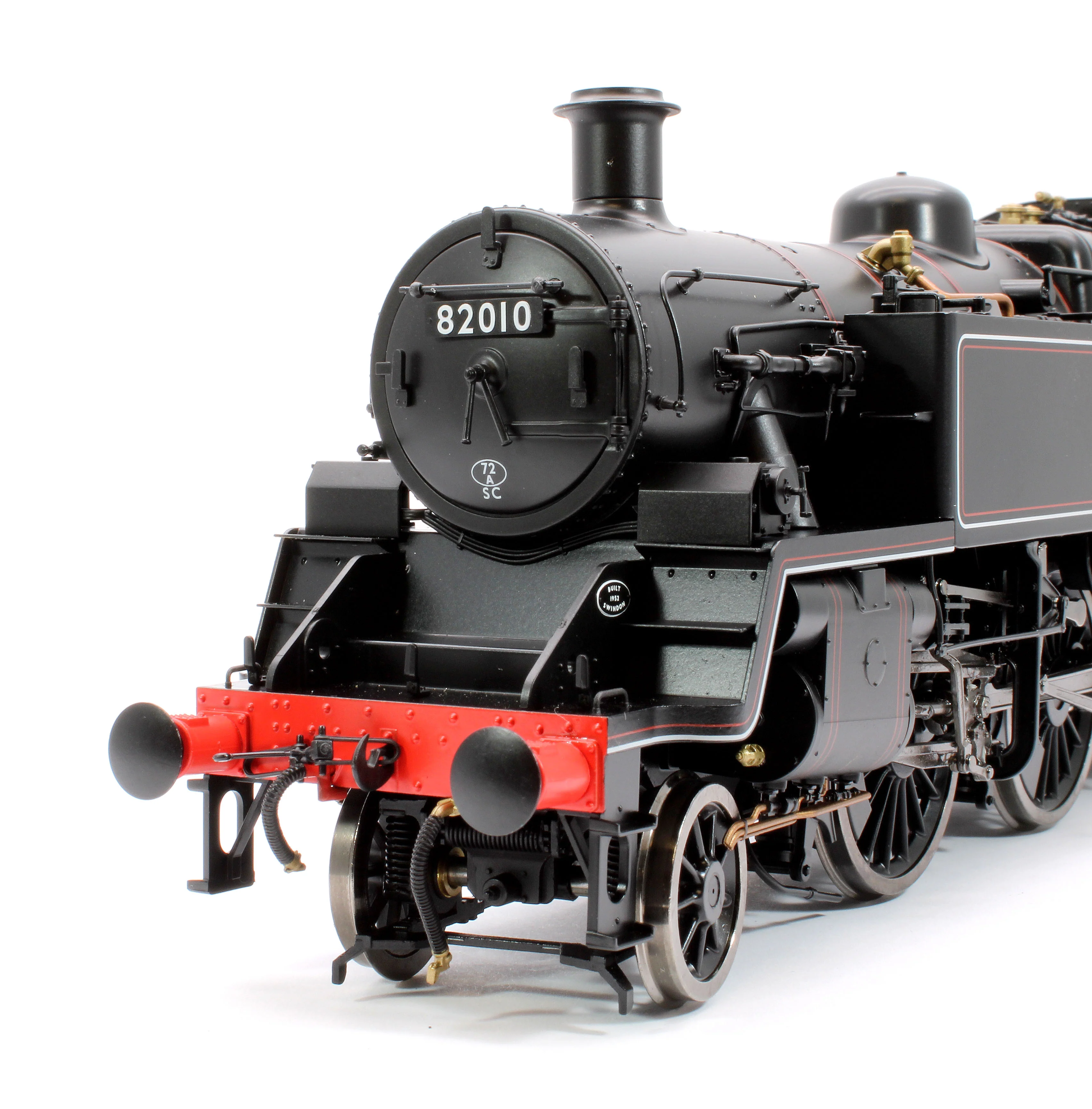 LHT-S-8201 British Railways Standard 3MT 2-6-2T Lined Black Late Crest 82010 - Steam Tank Locomotive - Image 6