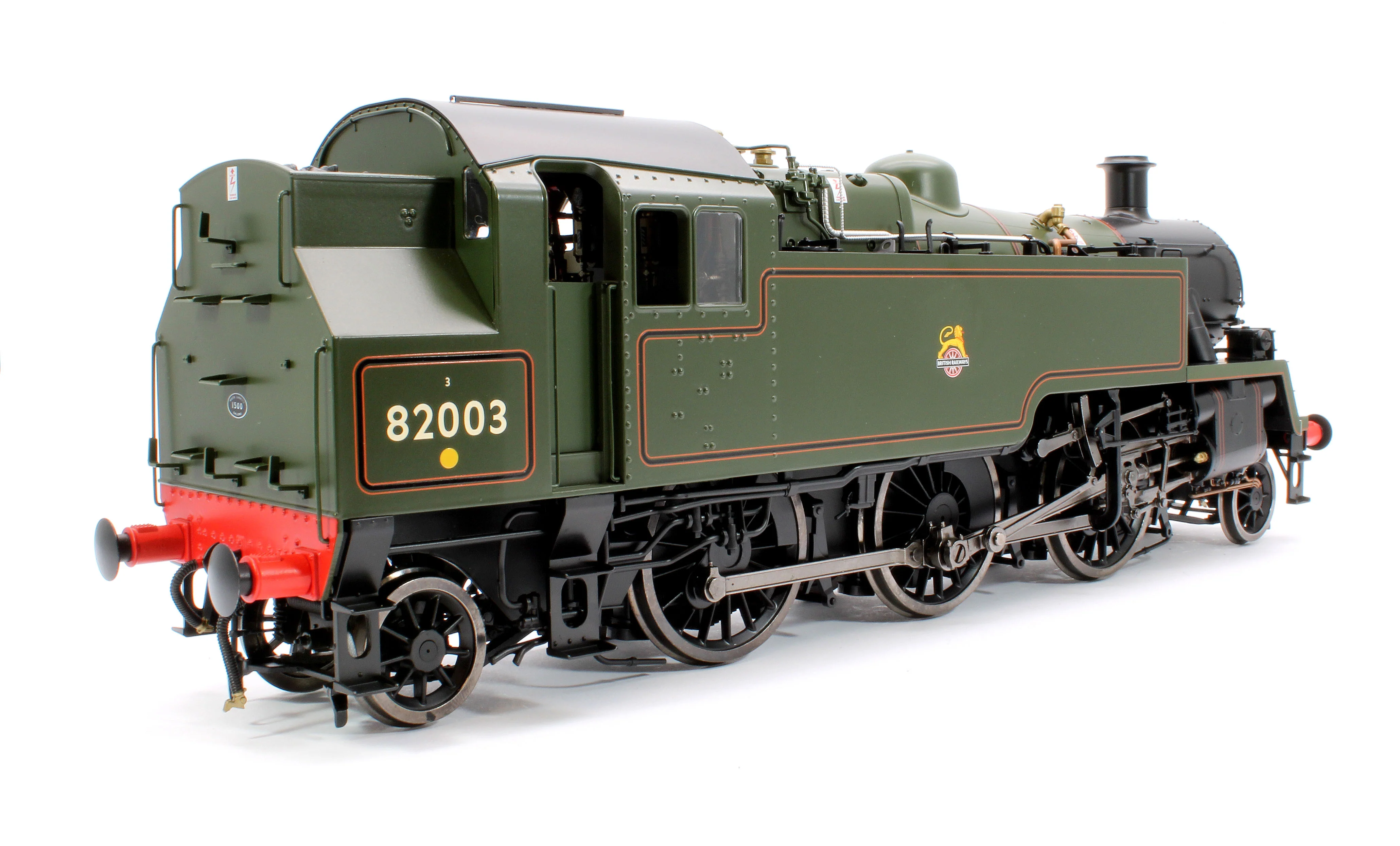 LHT-S-8206D British Railways Standard 3MT 2-6-2T Lined Green Early Crest 82003 - Steam Tank Locomotive - DCC Fitted - Image 3