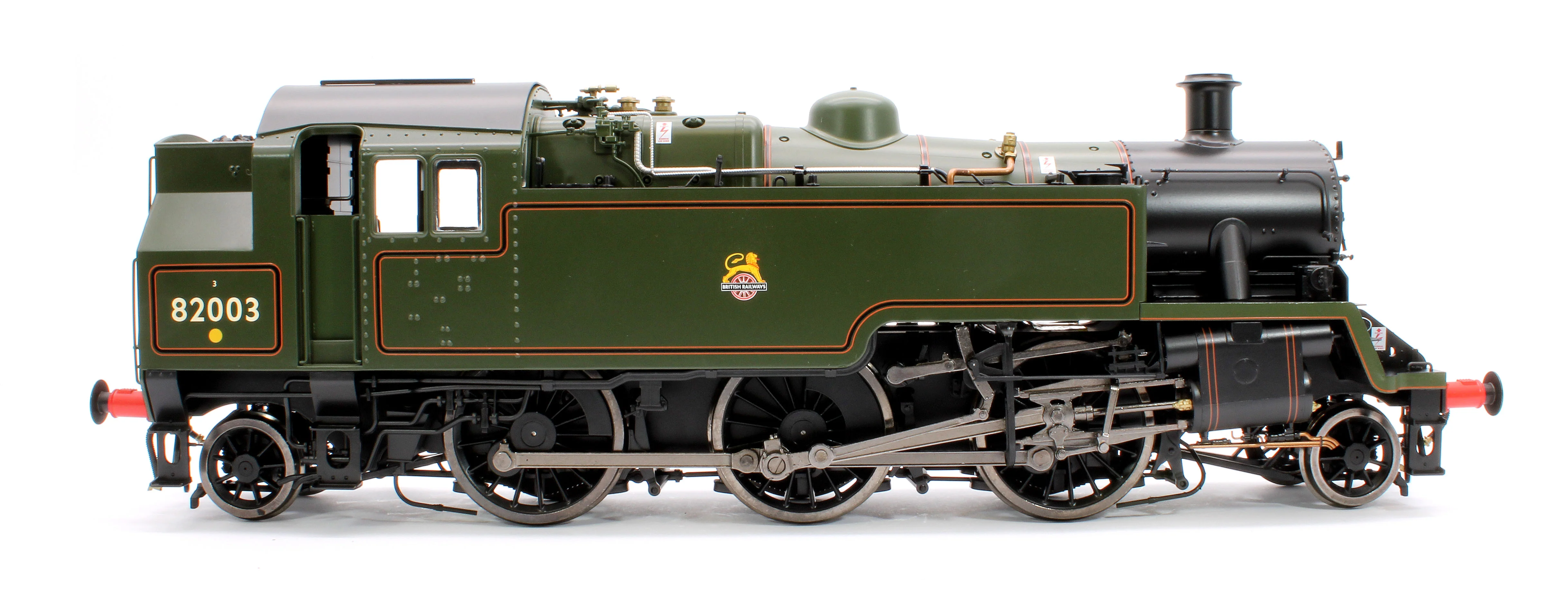 LHT-S-8206D British Railways Standard 3MT 2-6-2T Lined Green Early Crest 82003 - Steam Tank Locomotive - DCC Fitted - Image 4