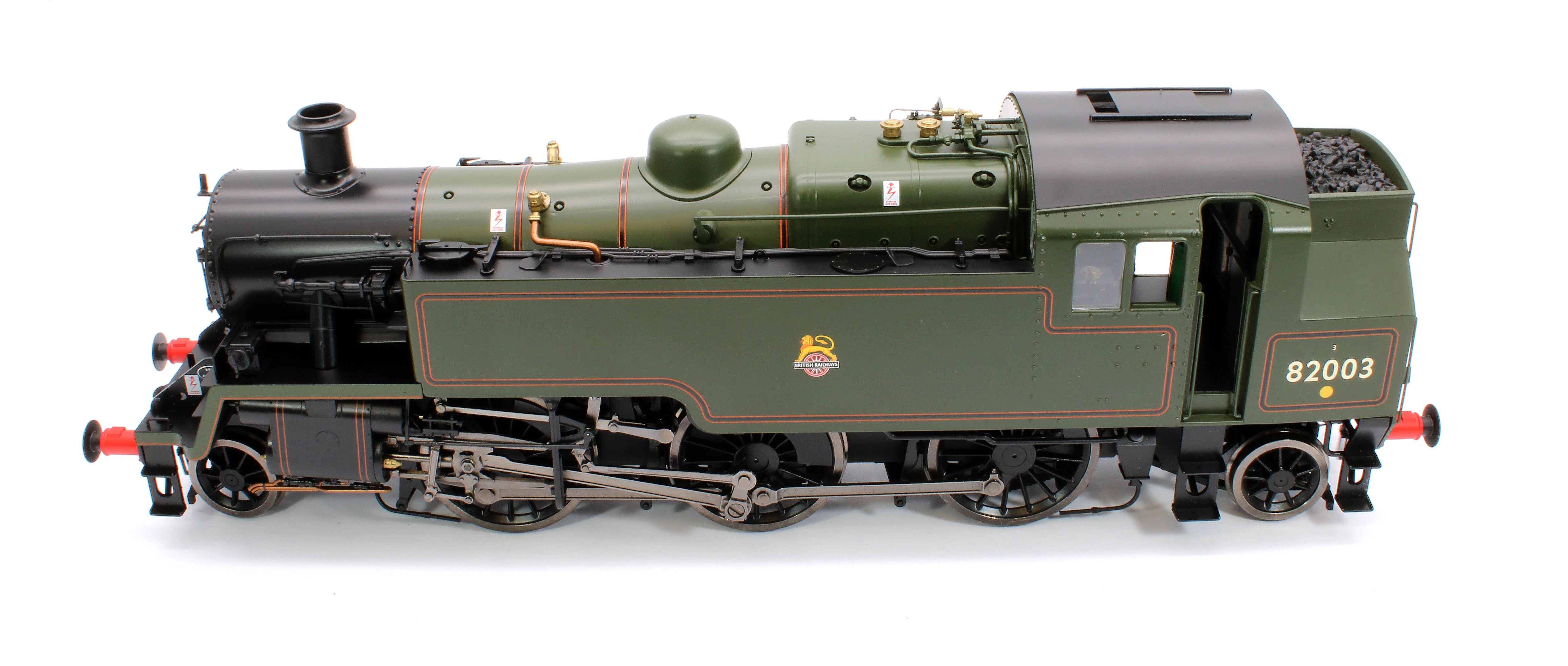 LHT-S-8206D British Railways Standard 3MT 2-6-2T Lined Green Early Crest 82003 - Steam Tank Locomotive - DCC Fitted - Image 9